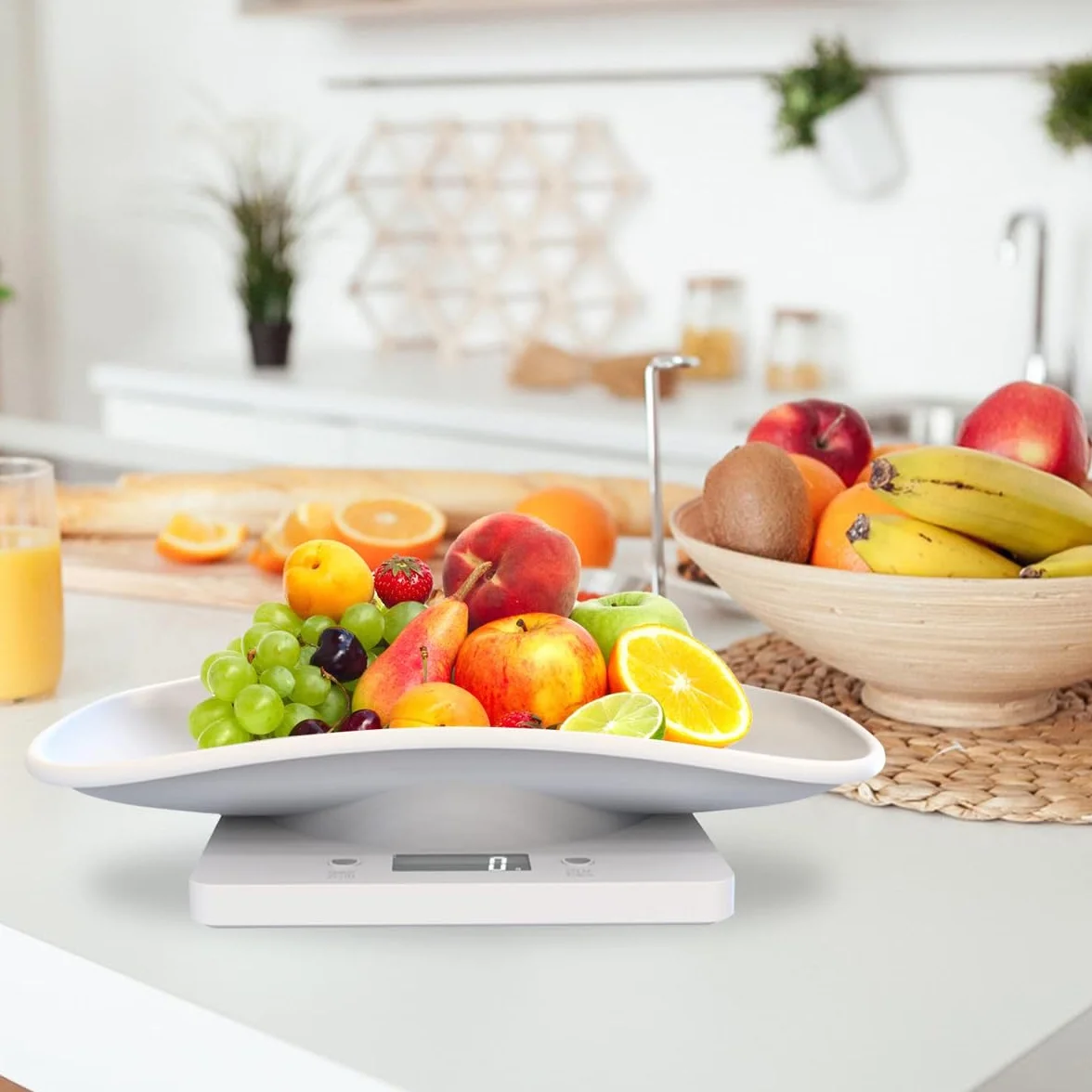 Bilancia Digitale per Animali Domestici Bilancia per Gatti Piccola Bilancia per Il Peso Fino a 10 kg Bilancia Elettronica LCD per misurare Mini Animali Bilancia da Cucina per Alimenti