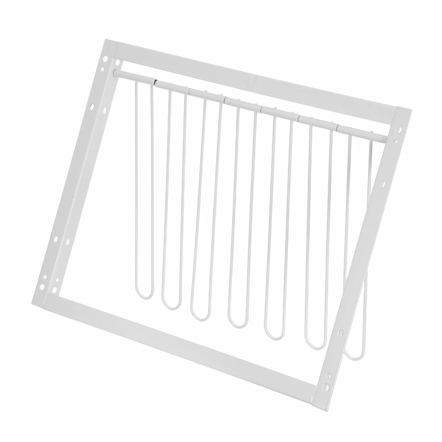 Porta Flessibile per Piccioni in Ferro Bianco Design Spesso, per Appassionati di Uccelli e Habitat Avicoli
