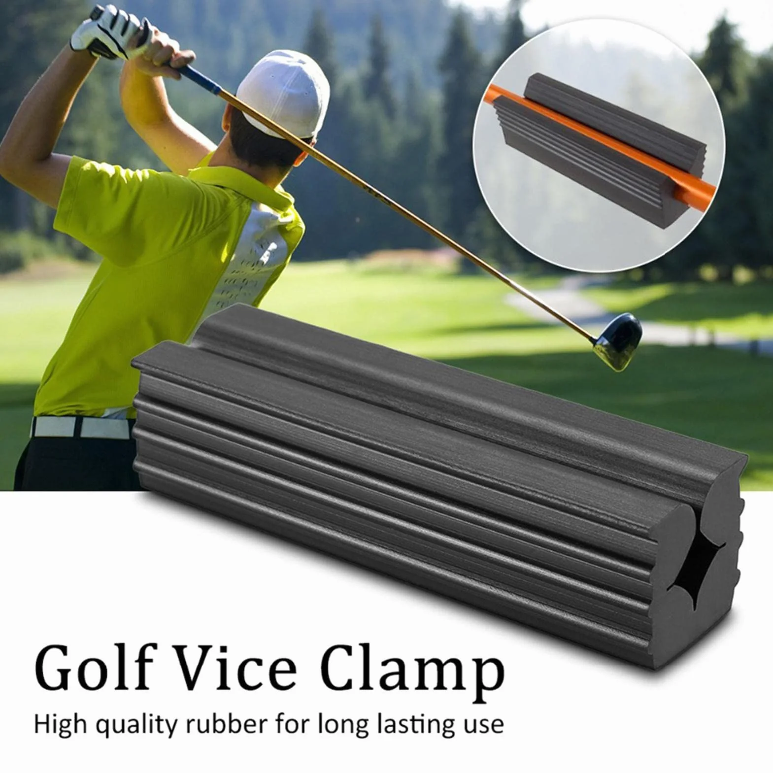 Morsetto per morsa in Gomma da Golf | Strumento per la ripresa della Mazza da Golf - Morsetti multifunzionali per Mazze da Golf, Alberi, riparazioni di Presa