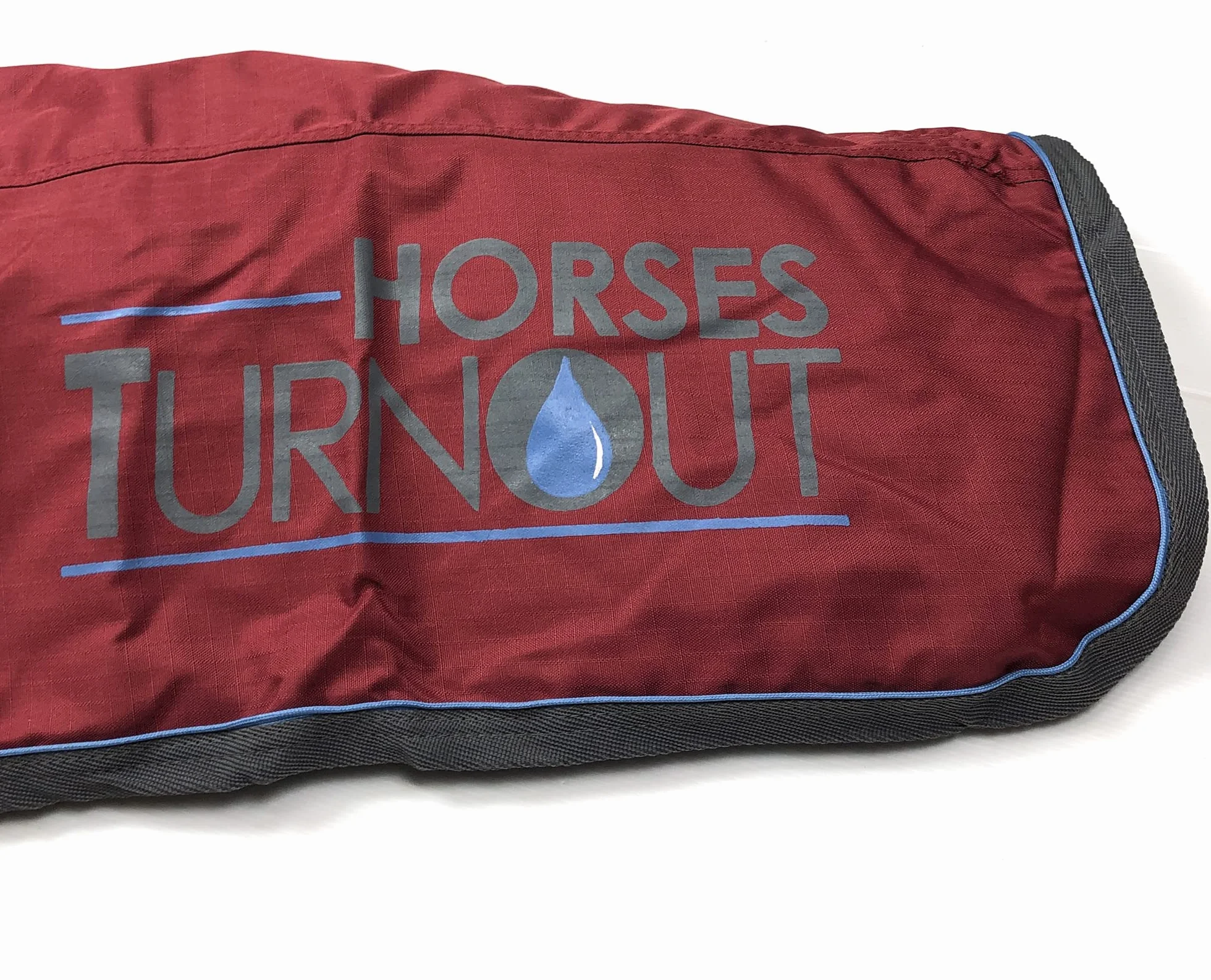 Horses, Coperta da Paddock per Cavallo Turnout 400 gr, Impermeabile, Resistente, Imbottita, con Cinghie ad Incrocio, BORDEAUX, 155 cm
