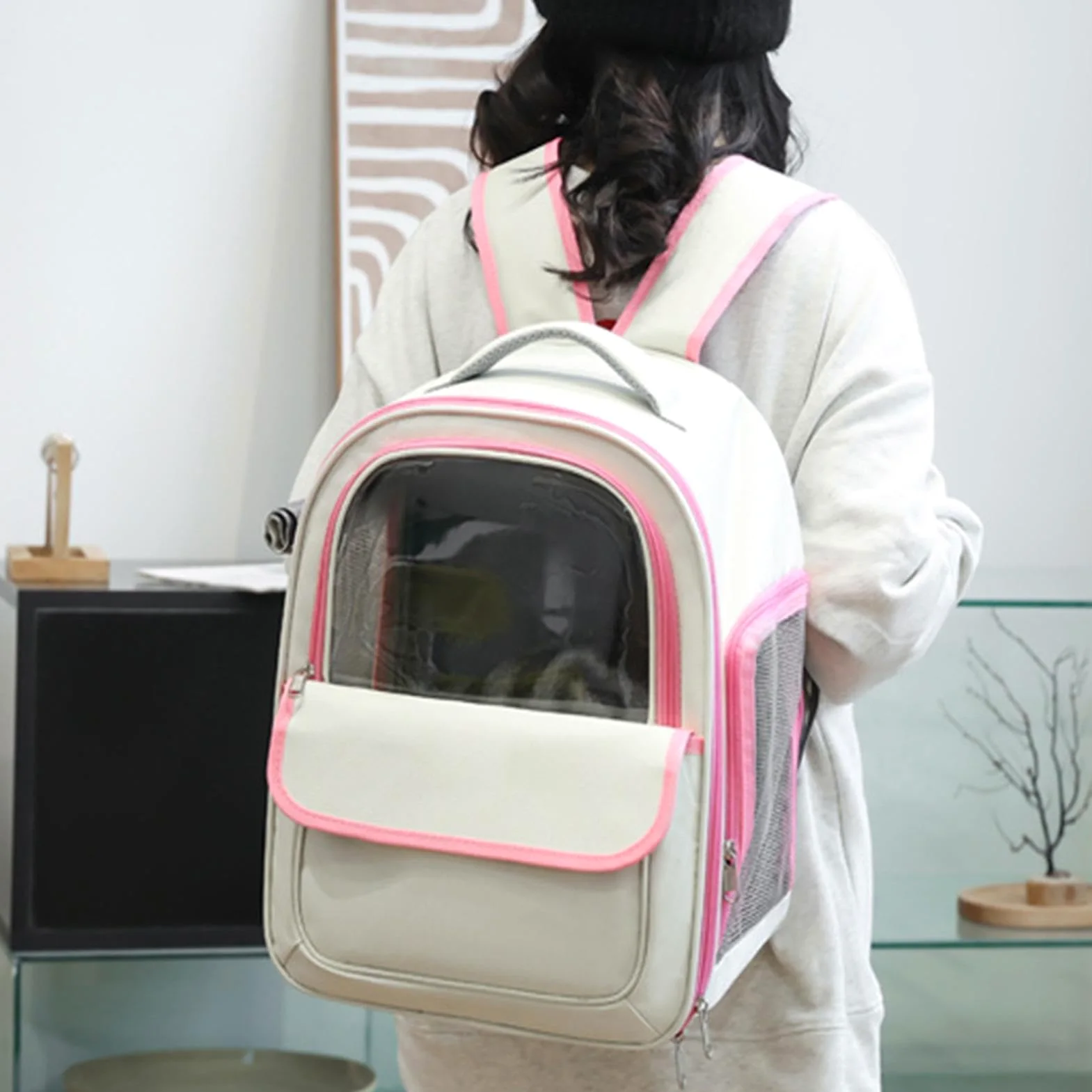 Trasportini per animali con zaino a bolle, Borsa per zaino per gatti Zaino | Zaino portaoggetti Spazioso, confortevole e leggero, trasportino per cani di piccola