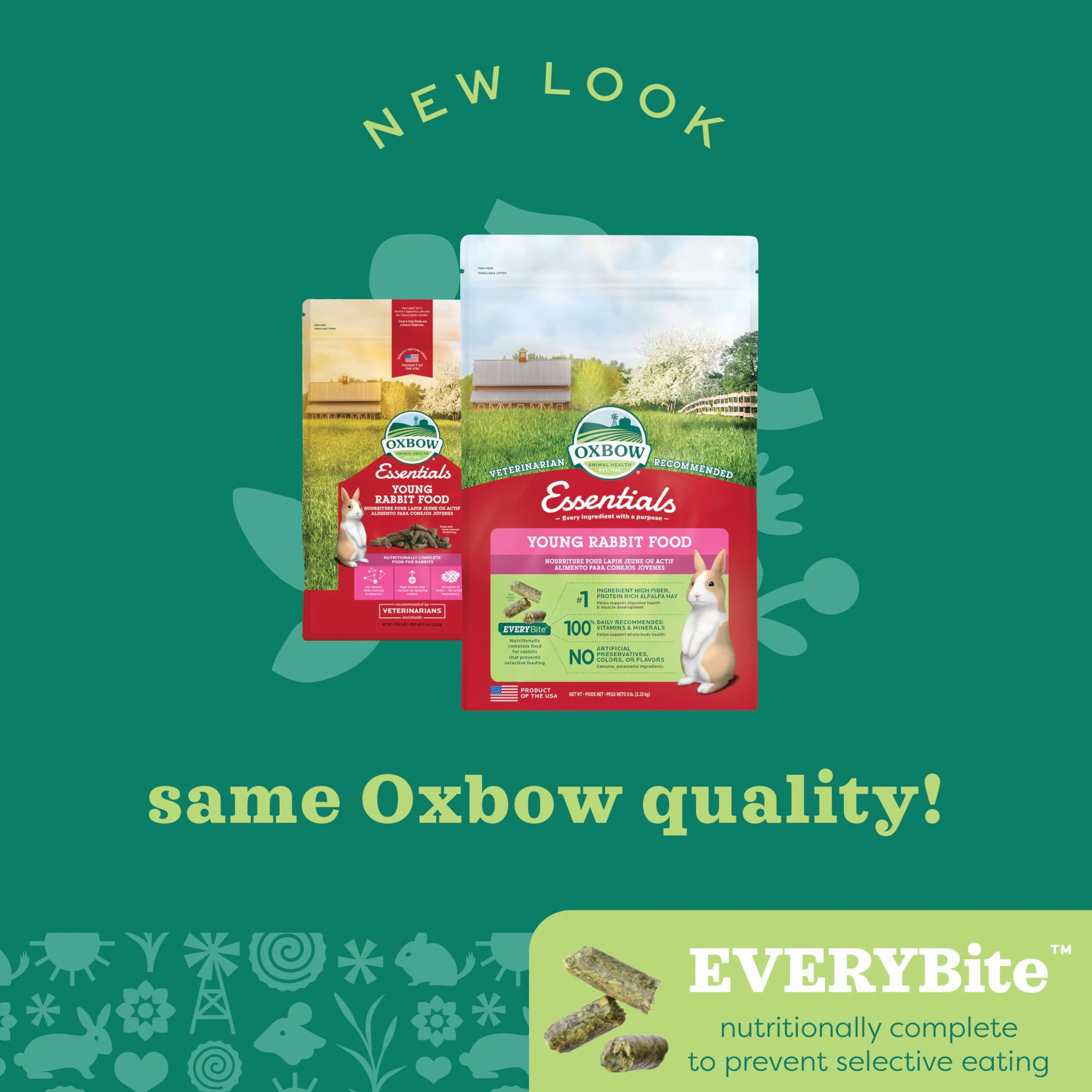 Oxbow Mangime per coniglio giovane - 2250 gr