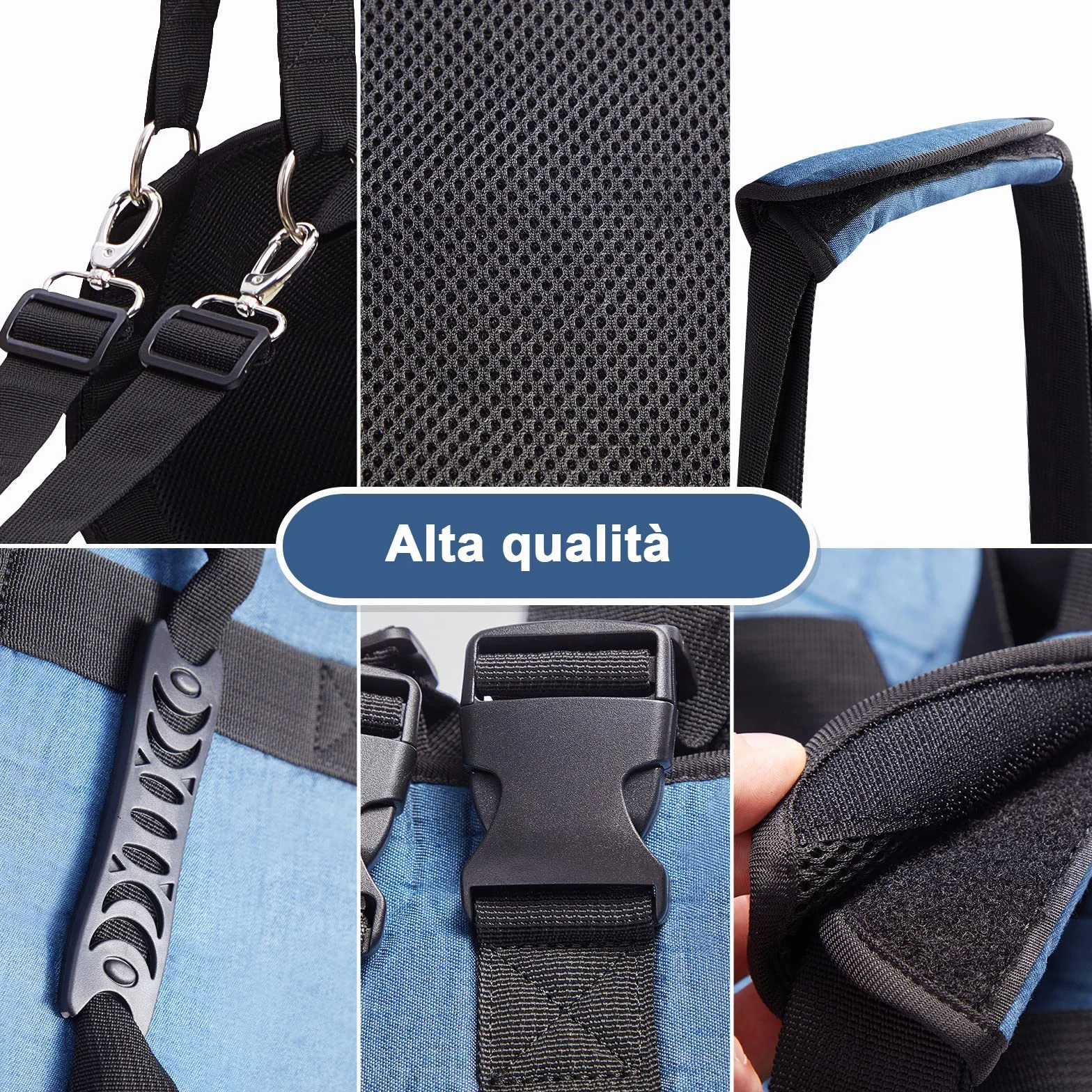 COODEO Dog Carry Sling, Pet Gambe Supporto Dog Lift Harness, Cane Carrier per Cani Artrite XL blu