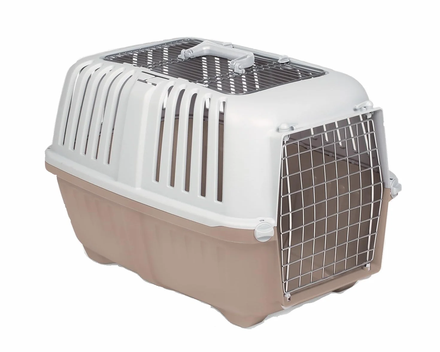 Trasportino pratiko 3 metal open per Cani e Gatti da Viaggio Trasporto 58,5x35,5x40h