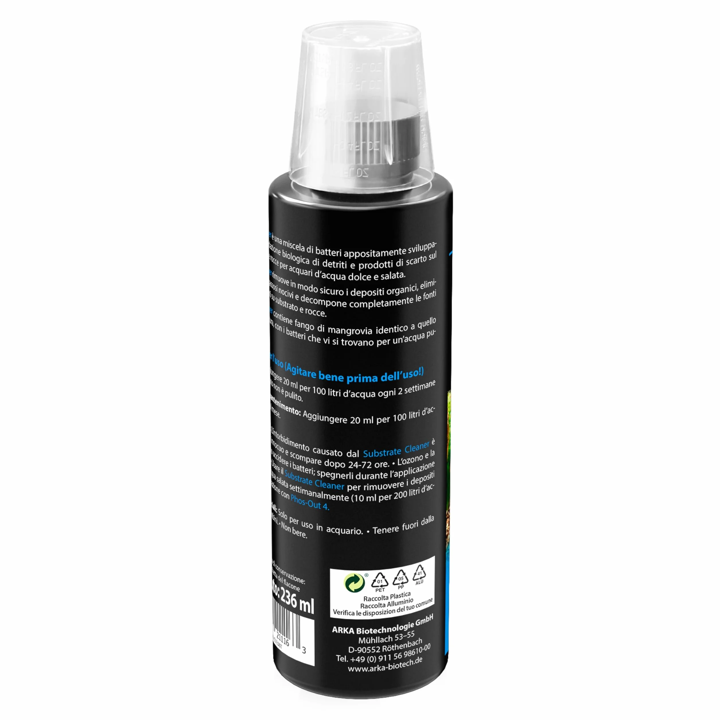 MICROBE-LIFT Substrate Cleaner Pulitore fondo acquario 236 ml – pulizia biologica con batteri attivi