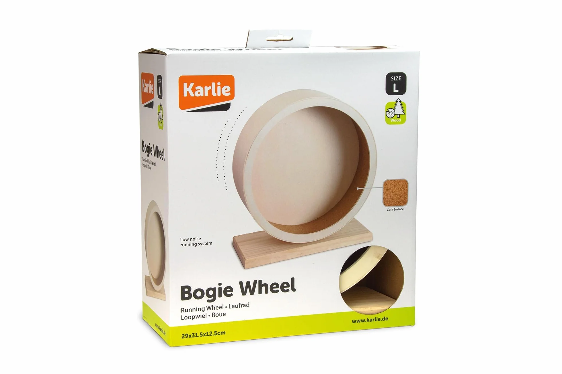 Karlie Flamingo 1030975 - Ruota in legno per criceti, diametro 28,5 cm
