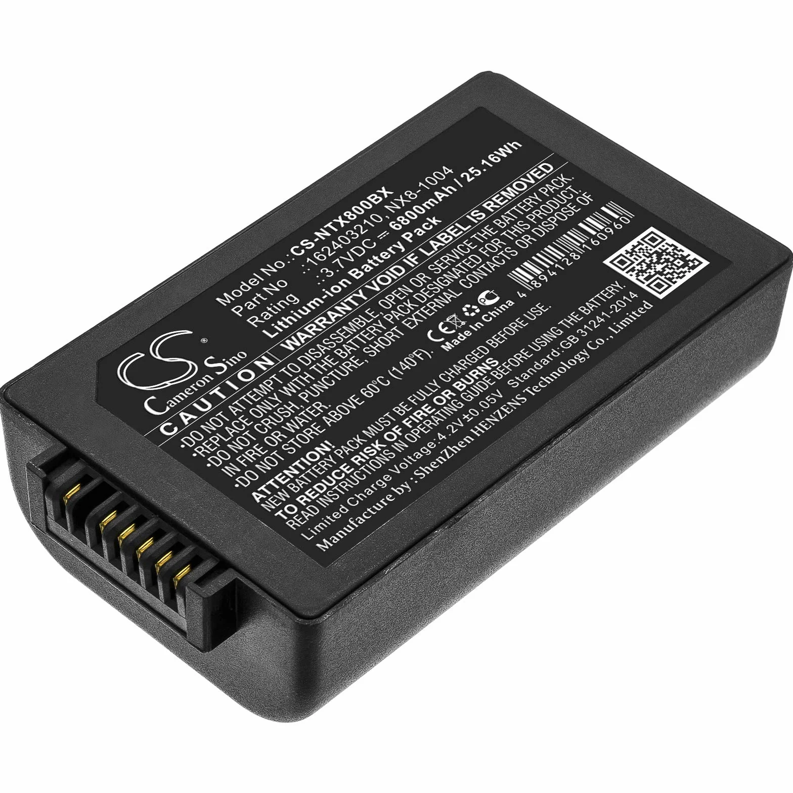 TECHTEK batteria sostituisce 162403210, per BAT-G2-003, per BP14-001200, per NX8-1004 compatibile con [HANDHELD] Nautiz X8