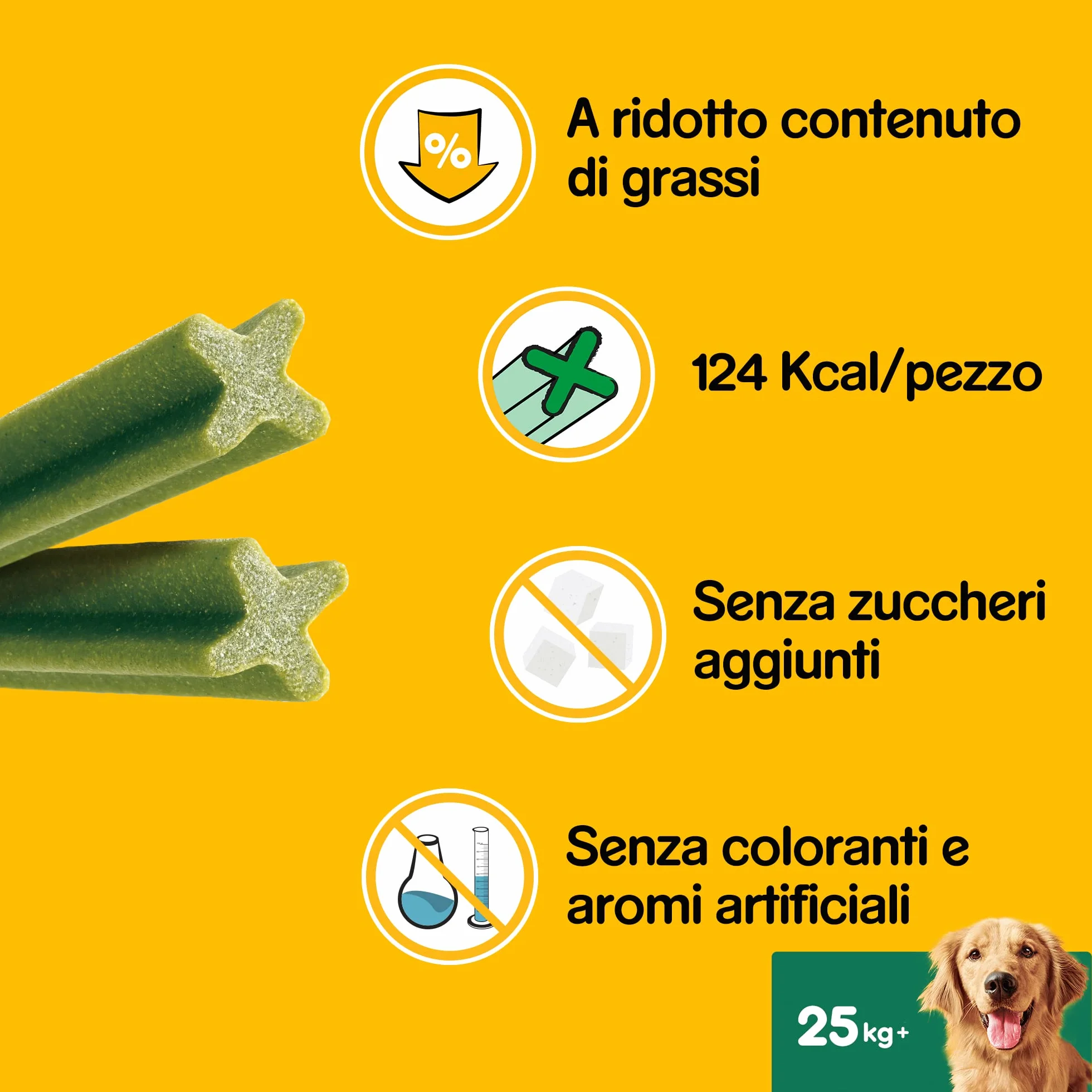 Pedigree Dentastix Fresh 70 Snack per la Igiene Orale (Cane Grande 25 kg+) 270 g 7 Bastoncini - 10 Pacchetti (70 Bastoncini in Totale)