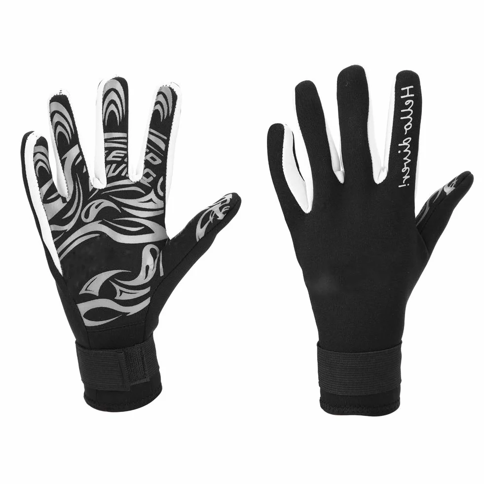 Guanti da Immersione, Keep Diving Guanti in Neoprene Caldi da 2 mm Guanti da Nuoto per Immersioni subacquee Guanti protettivi da Immersione per Adulti,(S-Nero)