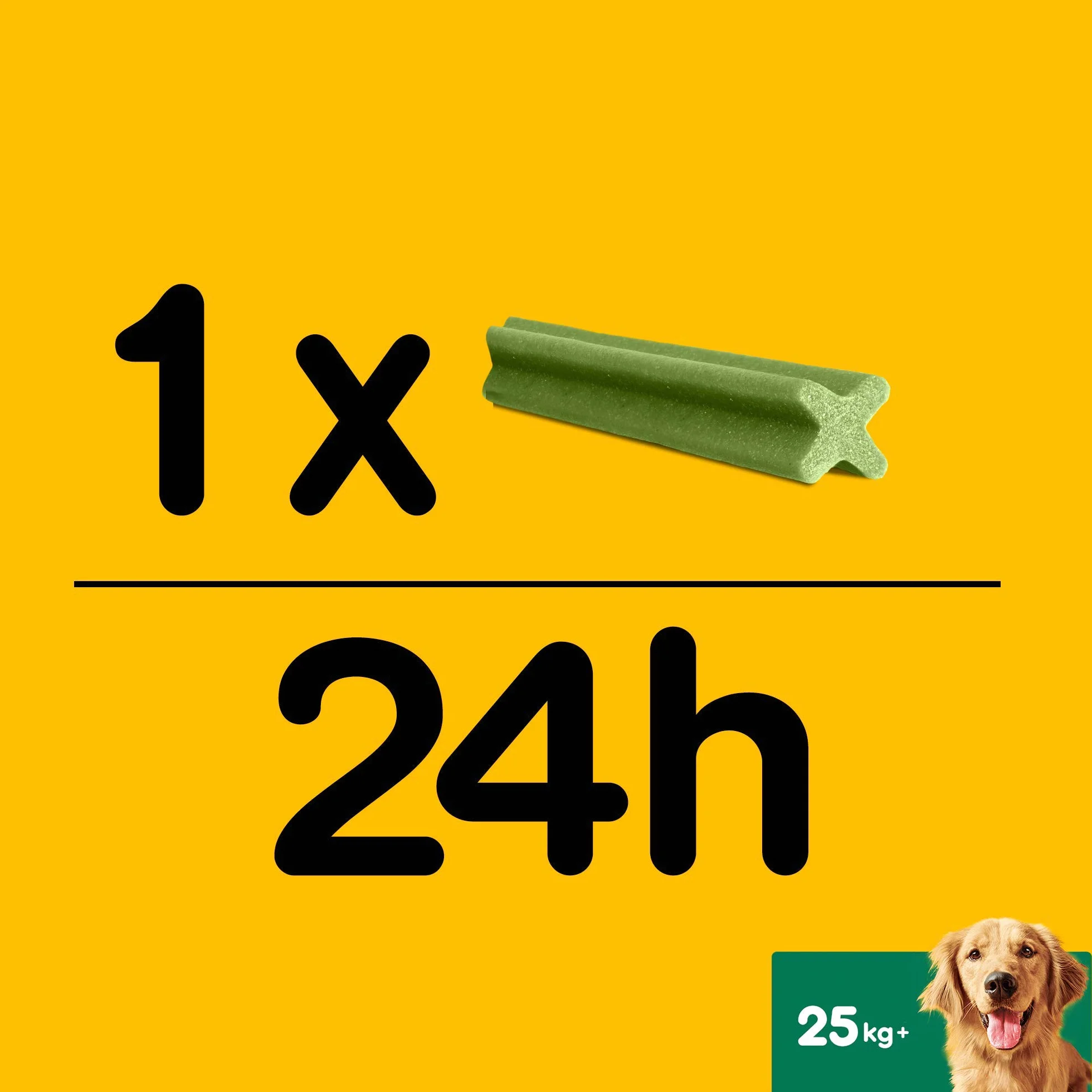 Pedigree Dentastix Fresh 70 Snack per la Igiene Orale (Cane Grande 25 kg+) 270 g 7 Bastoncini - 10 Pacchetti (70 Bastoncini in Totale)