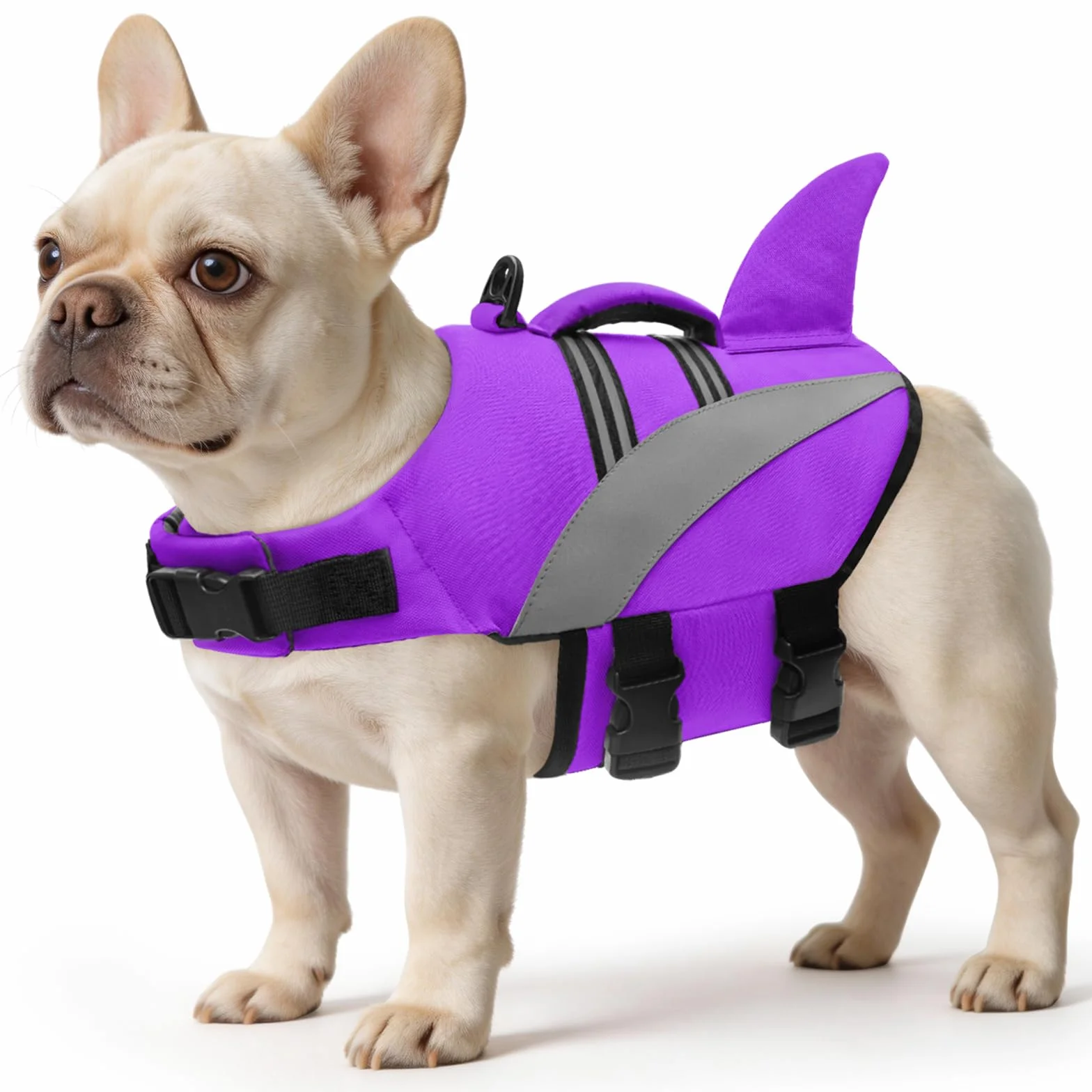 Giubbotto di Salvataggio del Cane Alta Flotation Shark Dog Salvagente Galleggia Cappotto Riflettente Pet Gilet di sicurezza Costumi da bagno Dog Life Vest