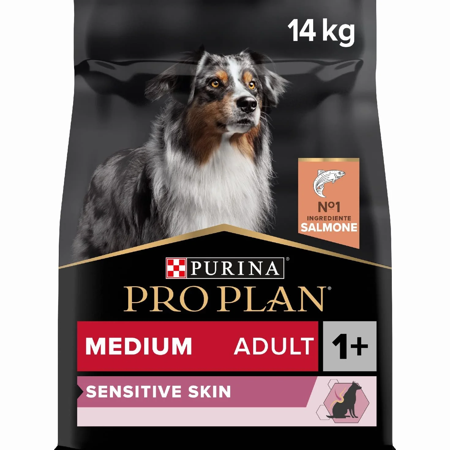Purina Pro Plan Optiderma Medium Adult Crocchette Cane Salmone 14kg