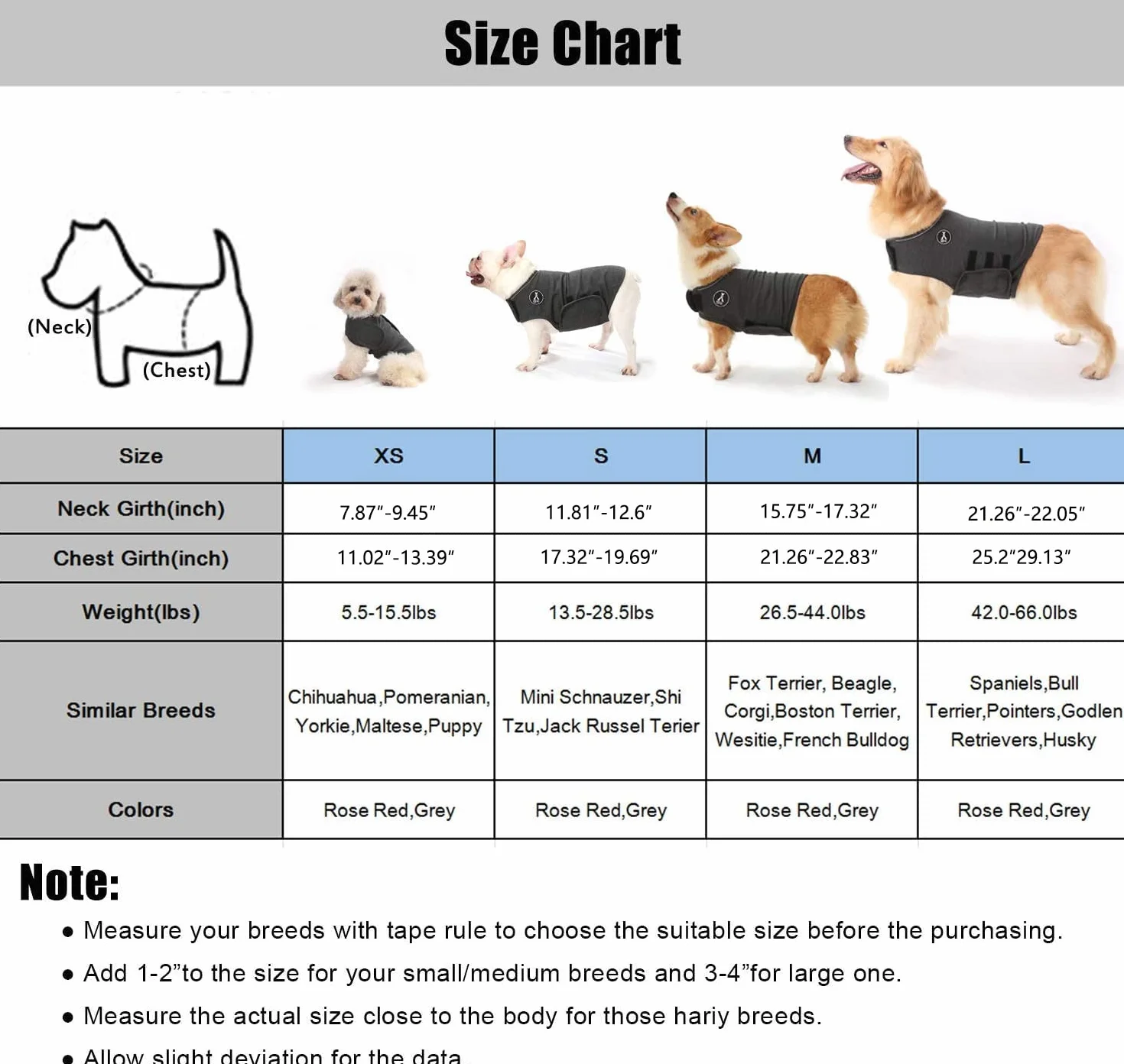 Cappotto per cane ansioso giacca leggera avvolgente comfort calmante grigio M