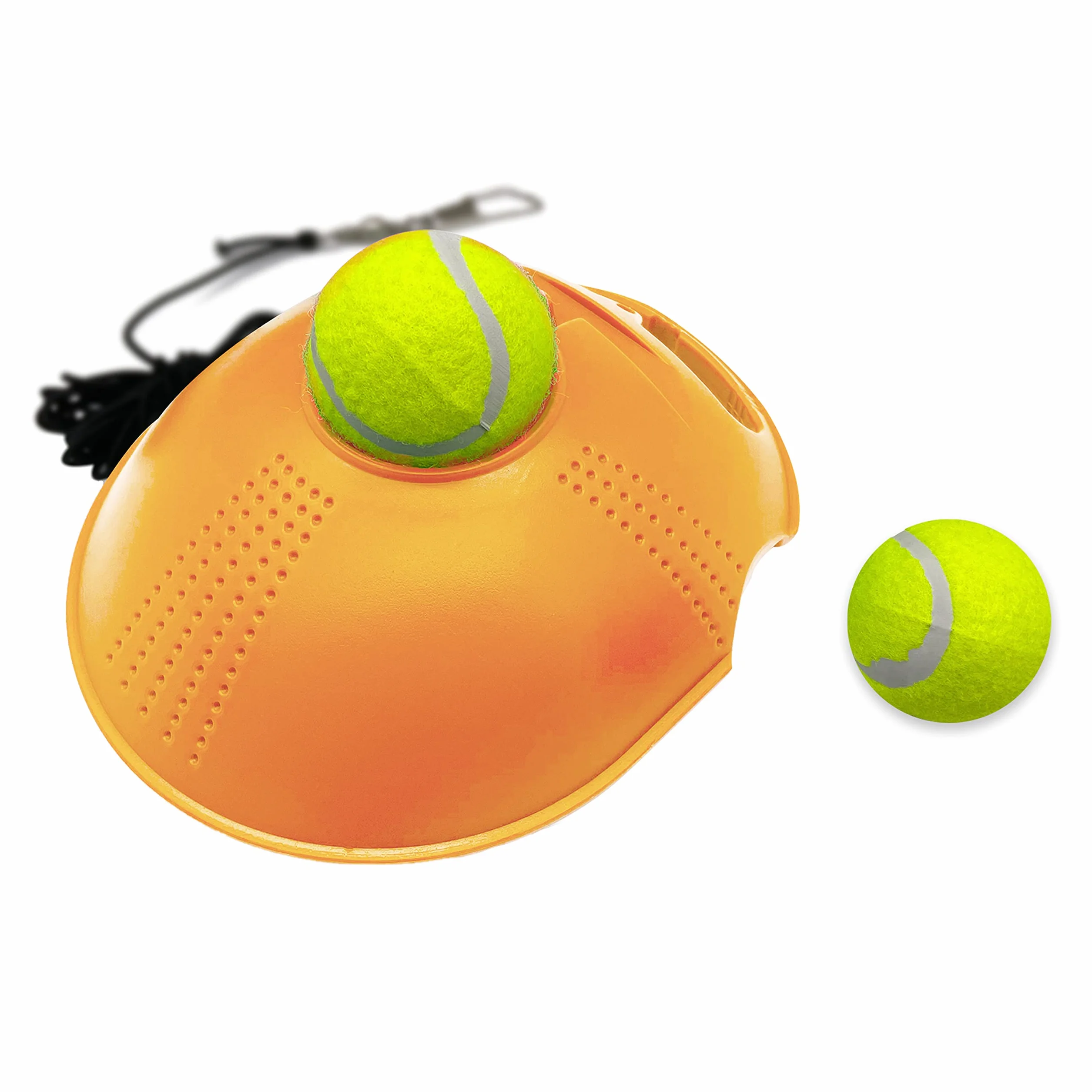 Alephnull Tennis Trainer Set Baseboard con 2 palline di rimbalzo Attrezzatura per l'allenamento del tennis per i singoli per i campi da tennis del parco e del parco giochi