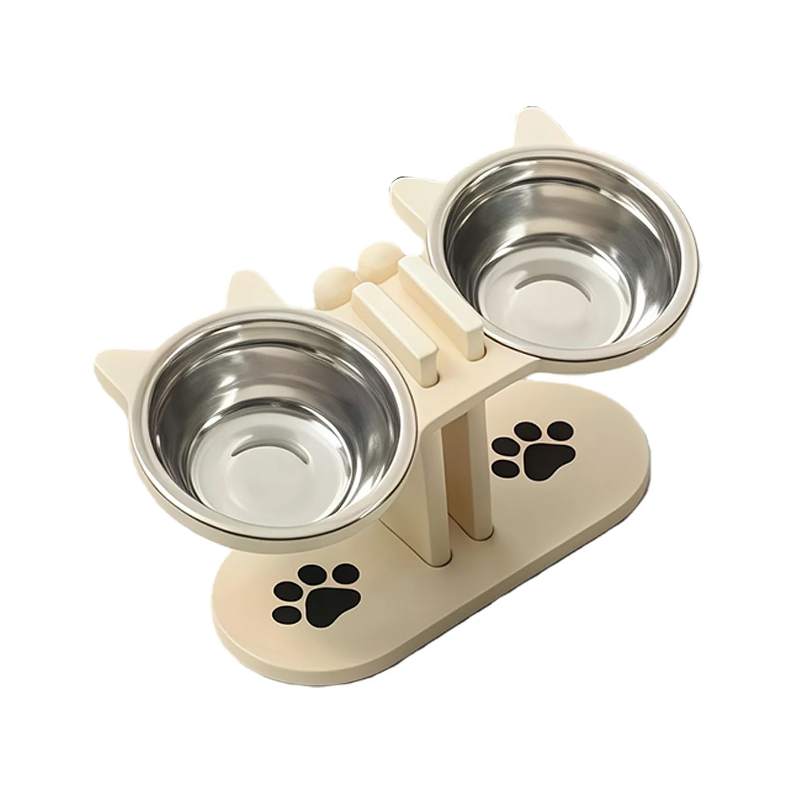Mangiatoia per animali rialzata con doppie ciotole per acqua alimentare, design anti-vomito Mangiatoia per animali anti-vomito per cani e gatti
