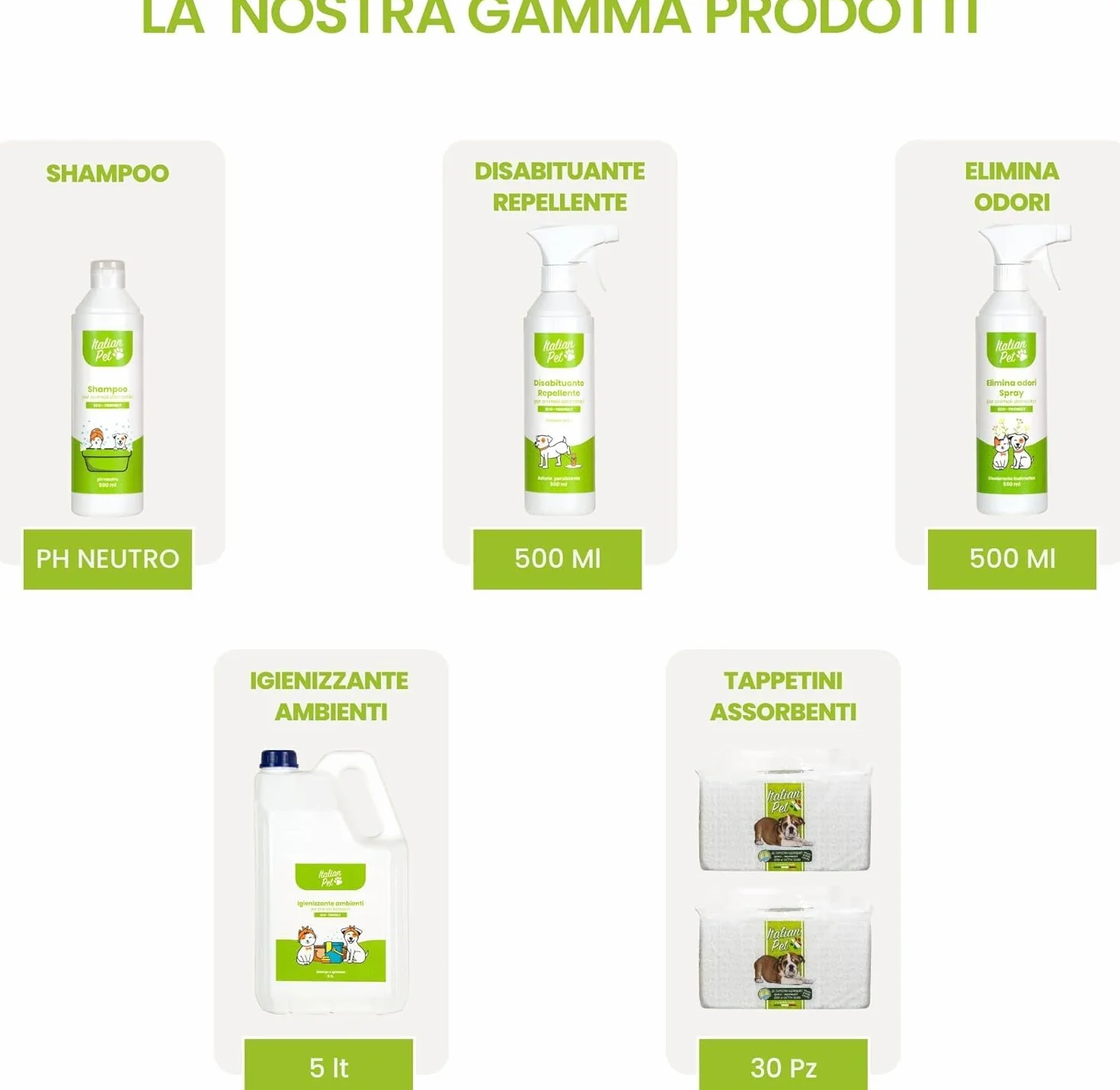 Italian Pet Eco Disabituante per Gatti, Cani, Animali Domestici - Repellente Pipì da Esterno e Interno - Dissuasore Naturale Urine Pronto Uso - Innocuo per Salute - Flacone plastica 100% riciclata