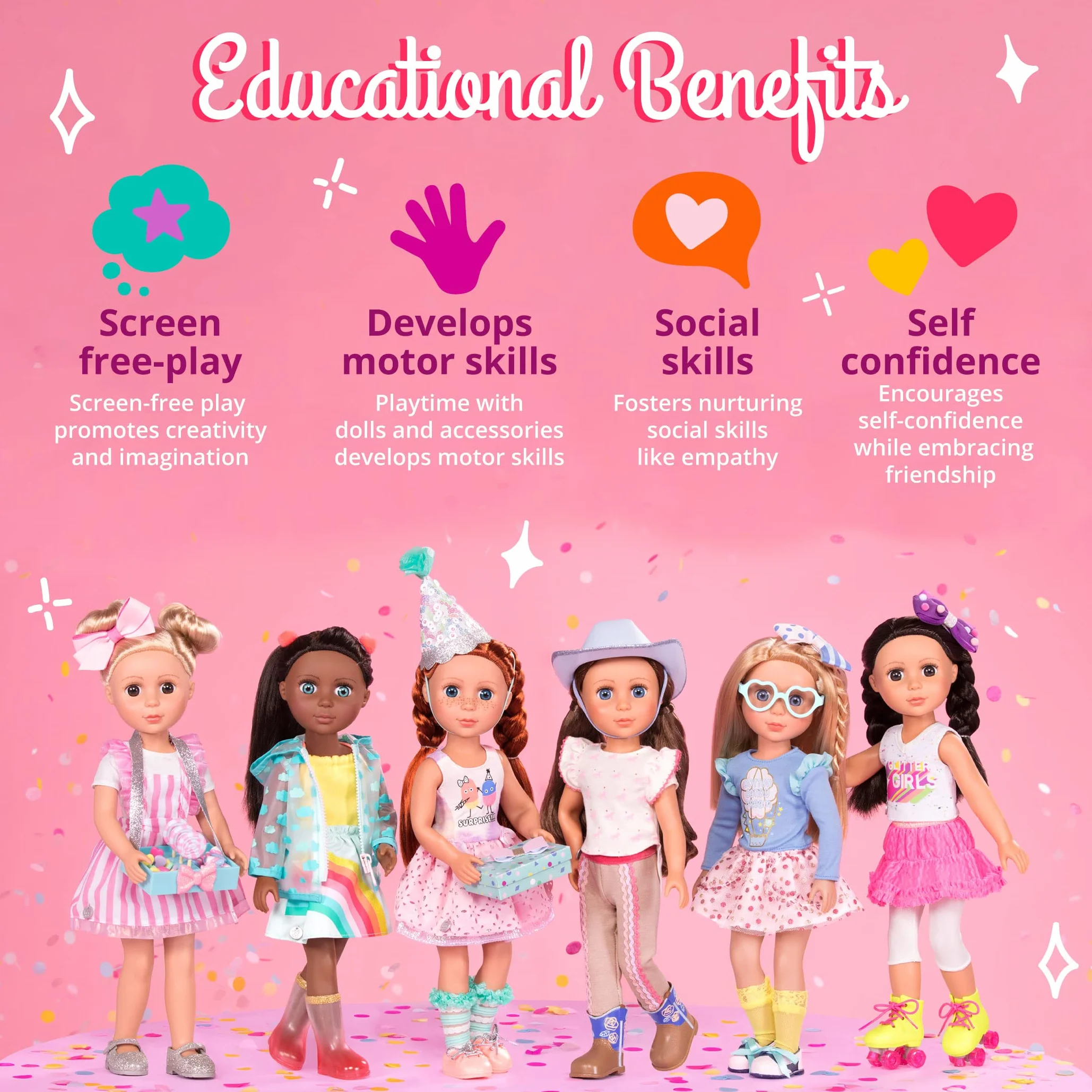 Glitter Girls - Set da equitazione GG Trail - Set di percorsi equestri - Accessori per bambole da 14 pollici - Sella, coperta, mensa - Segni di percorso e bocconcini per cavalli - 3 anni +
