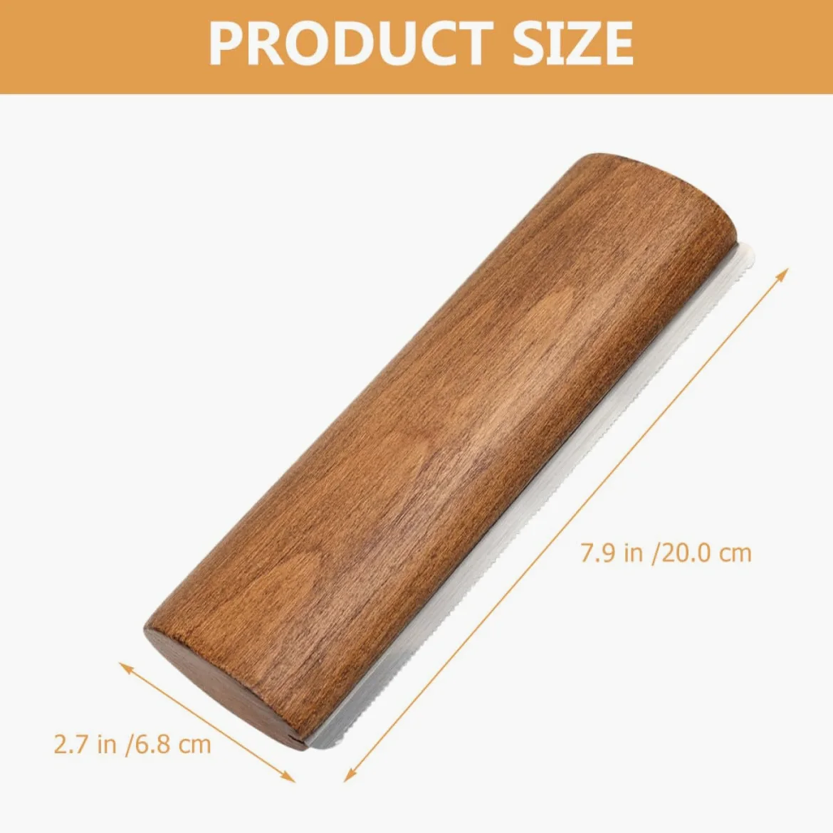 HOMSFOU Rastrello per Toelettatura Cavalli in Legno 20 Cm Facile da Impugnare per Rimozione Peli Morti e Pulizia della Criniera del Mantello