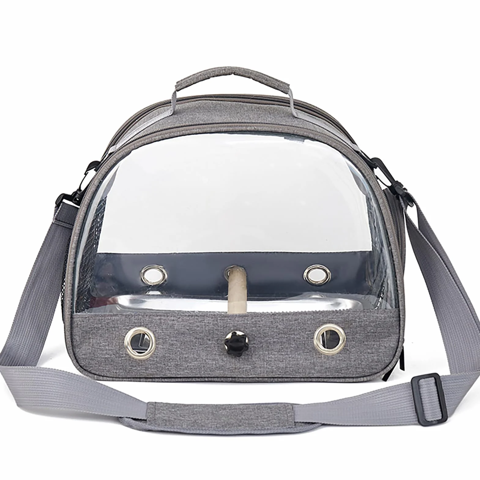 Uccello Borsa per il trasporto con finestra in PVC trasparente pappagalli zaino da viaggio portatile pieghevole per piccoli animali domestici