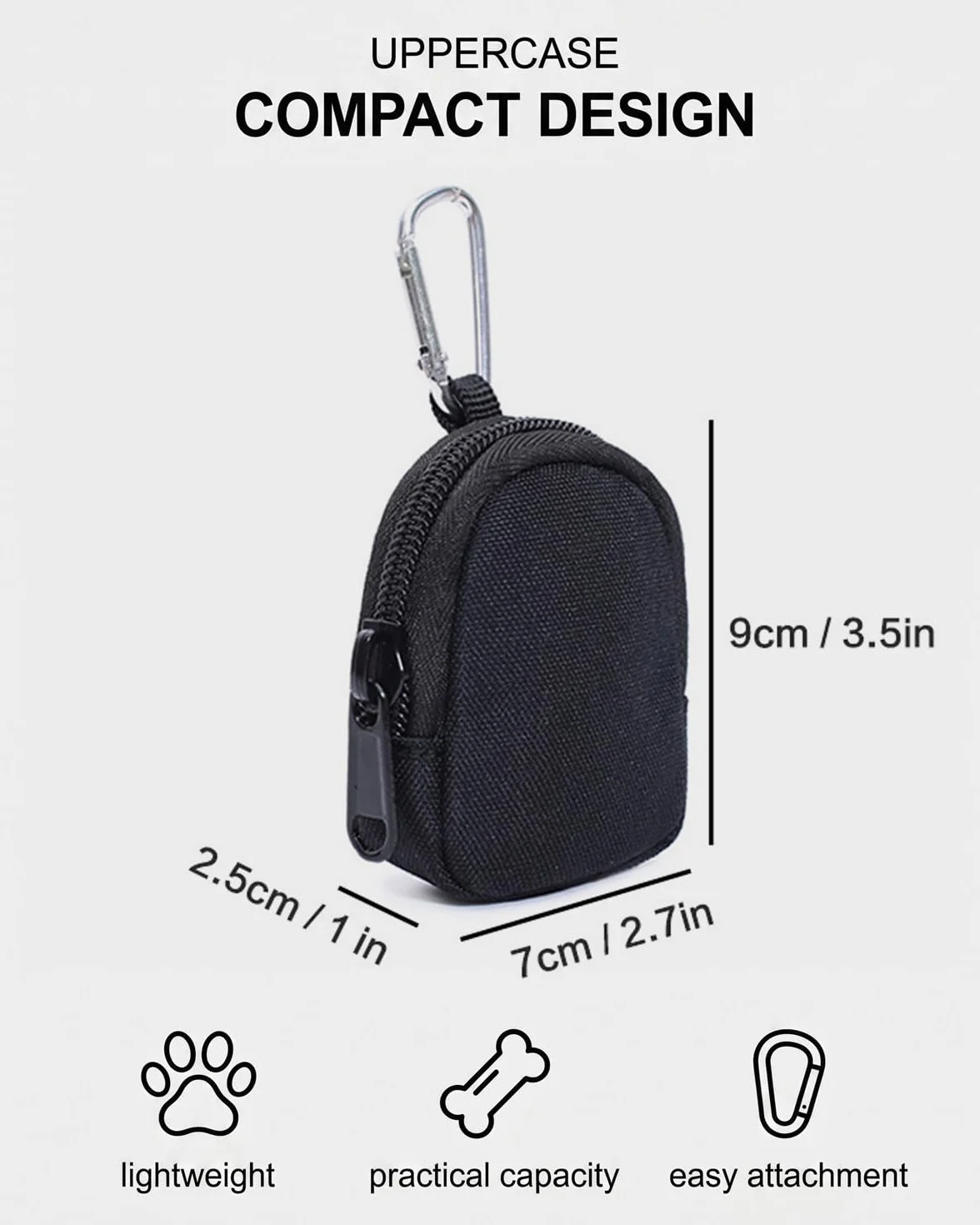 Borsa Addestramento Cane Set 2, Mani Libere con Moschettone, Nero e Verde Militare. Porta Premietti Robusto per Addestramento e Passeggiate Efficaci.