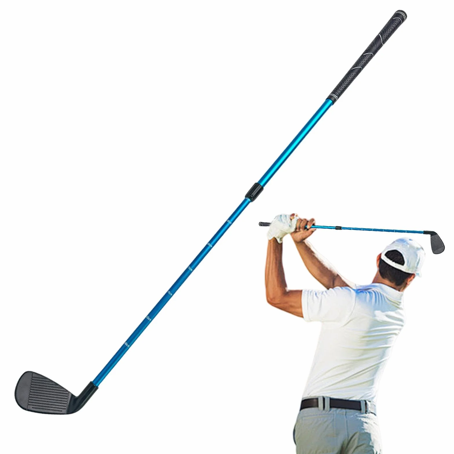 Putter da golf per bambini, Club da golf bidirezionale, Mazze da golf in miniatura di lunghezza regolabile, Putter da golf in scala trasparente, Golf Club destro sinistro, Attrezzatura da golf junior,
