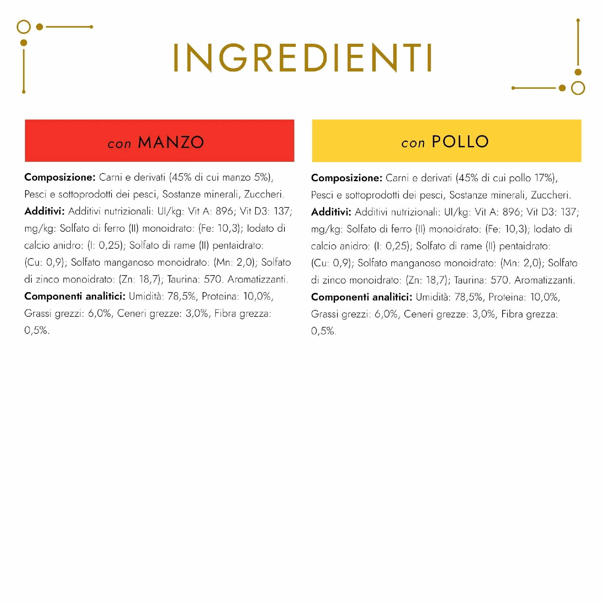 GOURMET Gold Cuore Morbido - Cibo Umido Gatto Adulto, Mousse con Manzo e Pollo. 48 lattine da 85 g