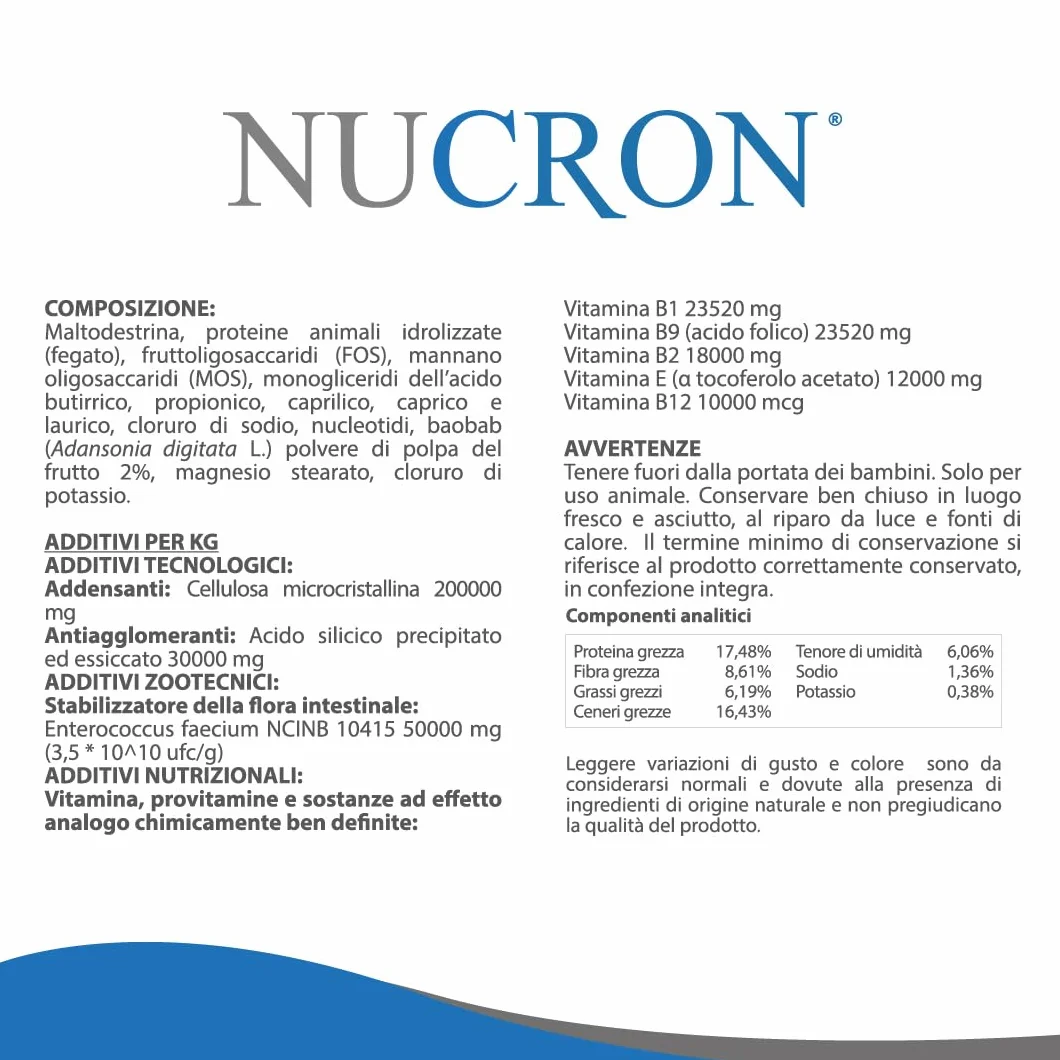 Aurora Biofarma Nucron 30 Compresse Mangime complementare dietetico per cani e gatti
