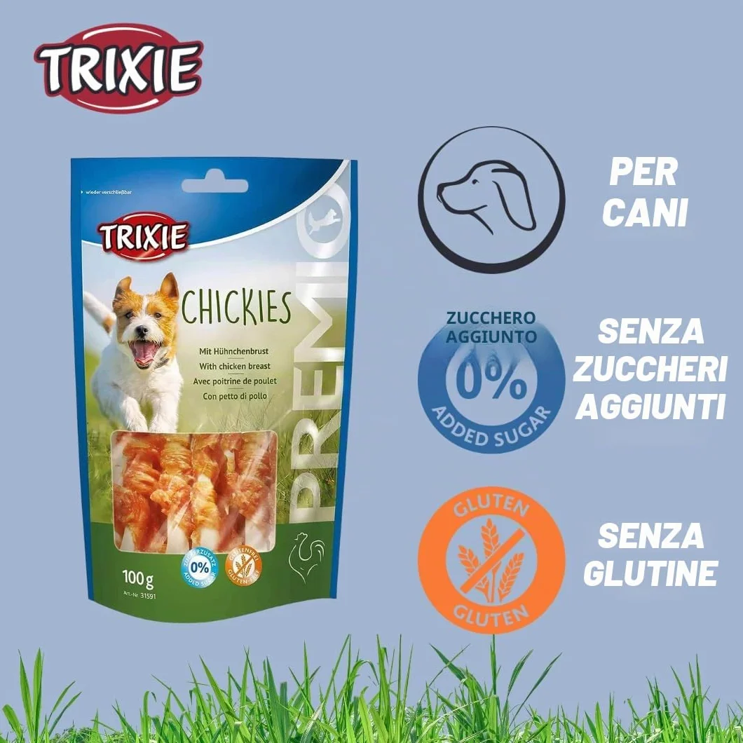 Trixie 31591, Snack Premio per cani al pollo, 5 x 100 g