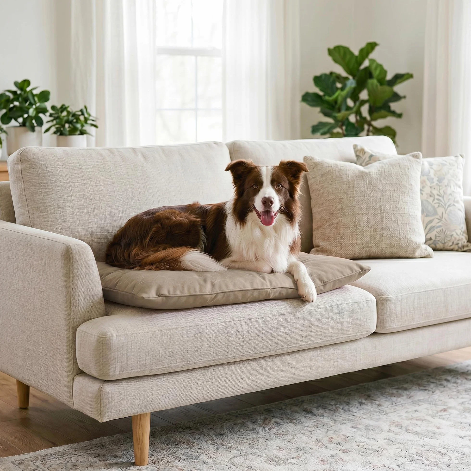 Maxy Cuscinone Cane e Gatto ELEGANT – Cuscino per Animali Domestici Imbottito, in Microfibra, 60x100 cm, Materassino Morbido e Confortevole per Cani Taglia Piccola/Media/Grande, Grigio Chiaro