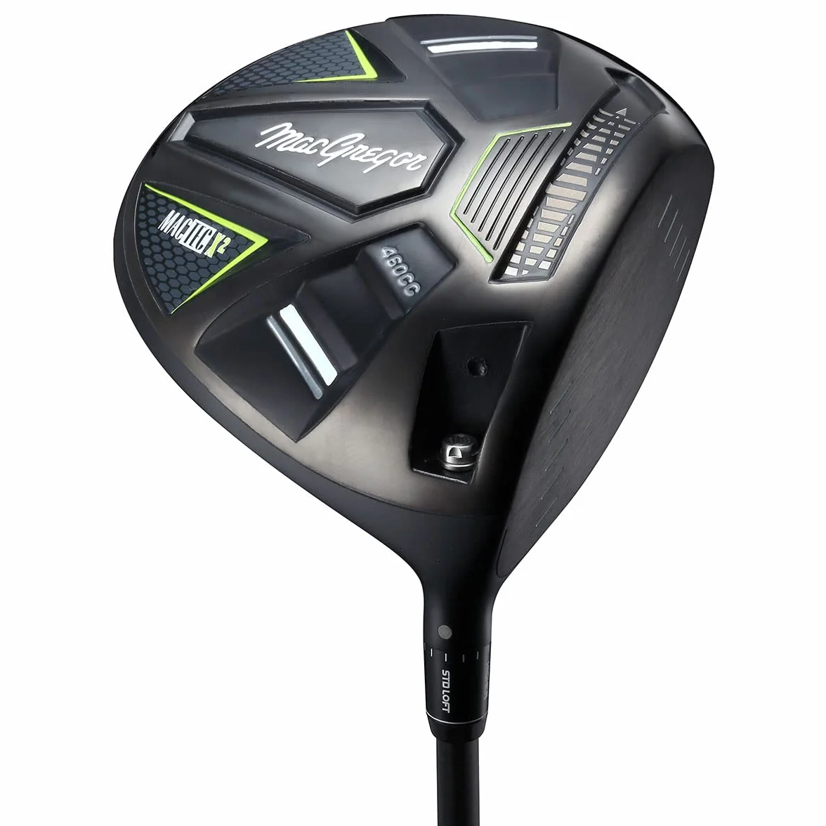 MACGREGOR Mactec X2 Adjustable Lightweight Driver Golf Club, Uomo, Nero, Regular Shaft