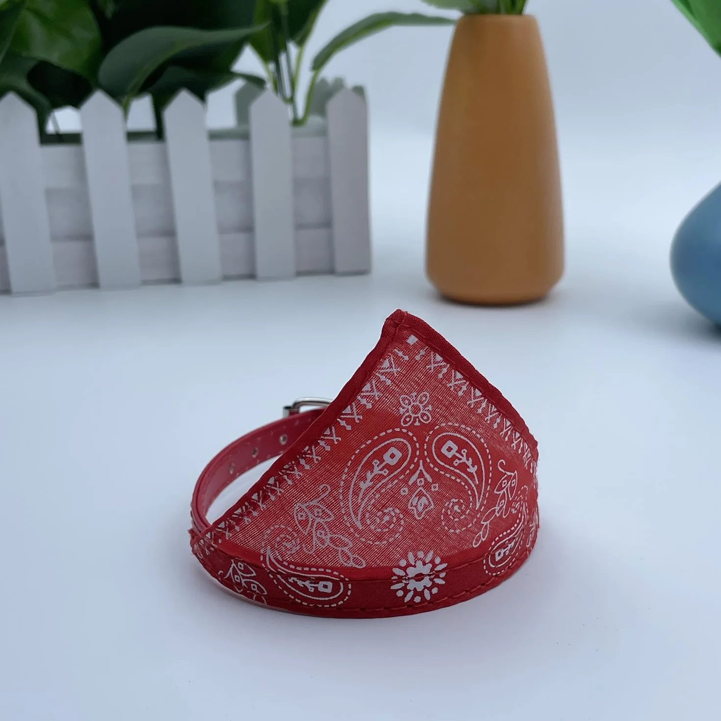 Bandana per cane con collare in cotone