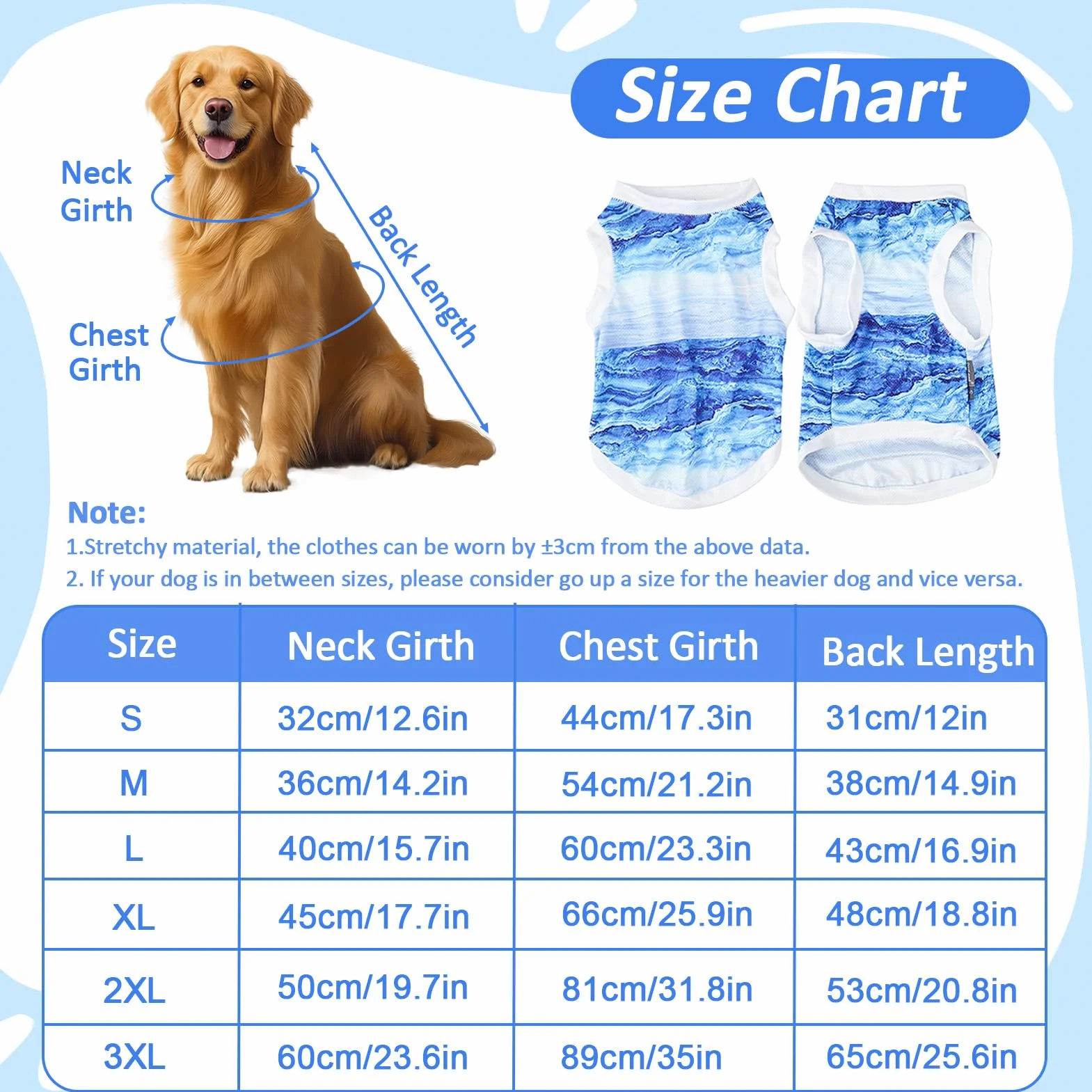 Gilet Rinfrescante per Cani Traspirante Leggero Taglia Media Piccola