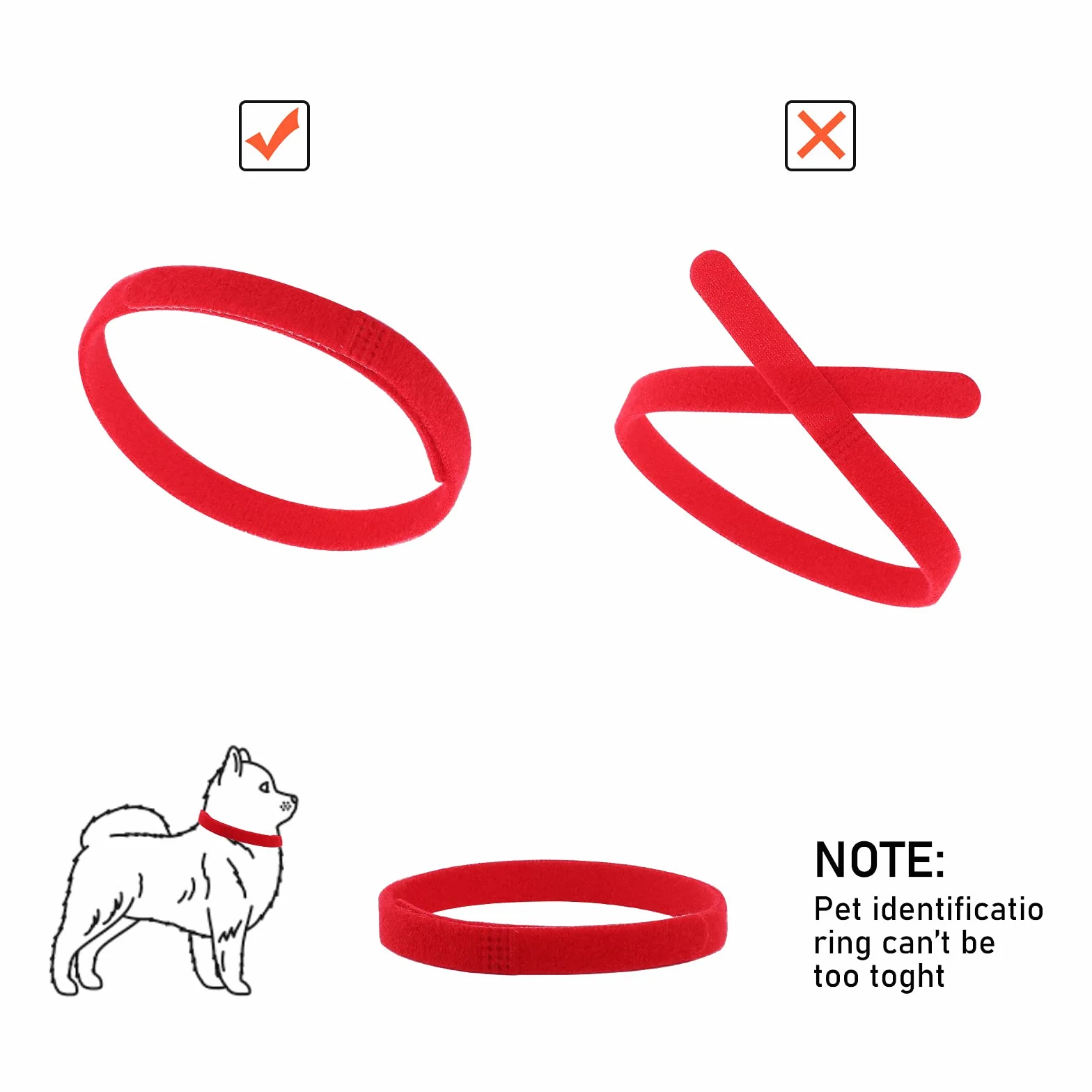 Molain 20 Pezzi Collari per Cuccioli di Piccola Taglia, Fasce Identificative per Cani, Collari per Neonati (30 cm)