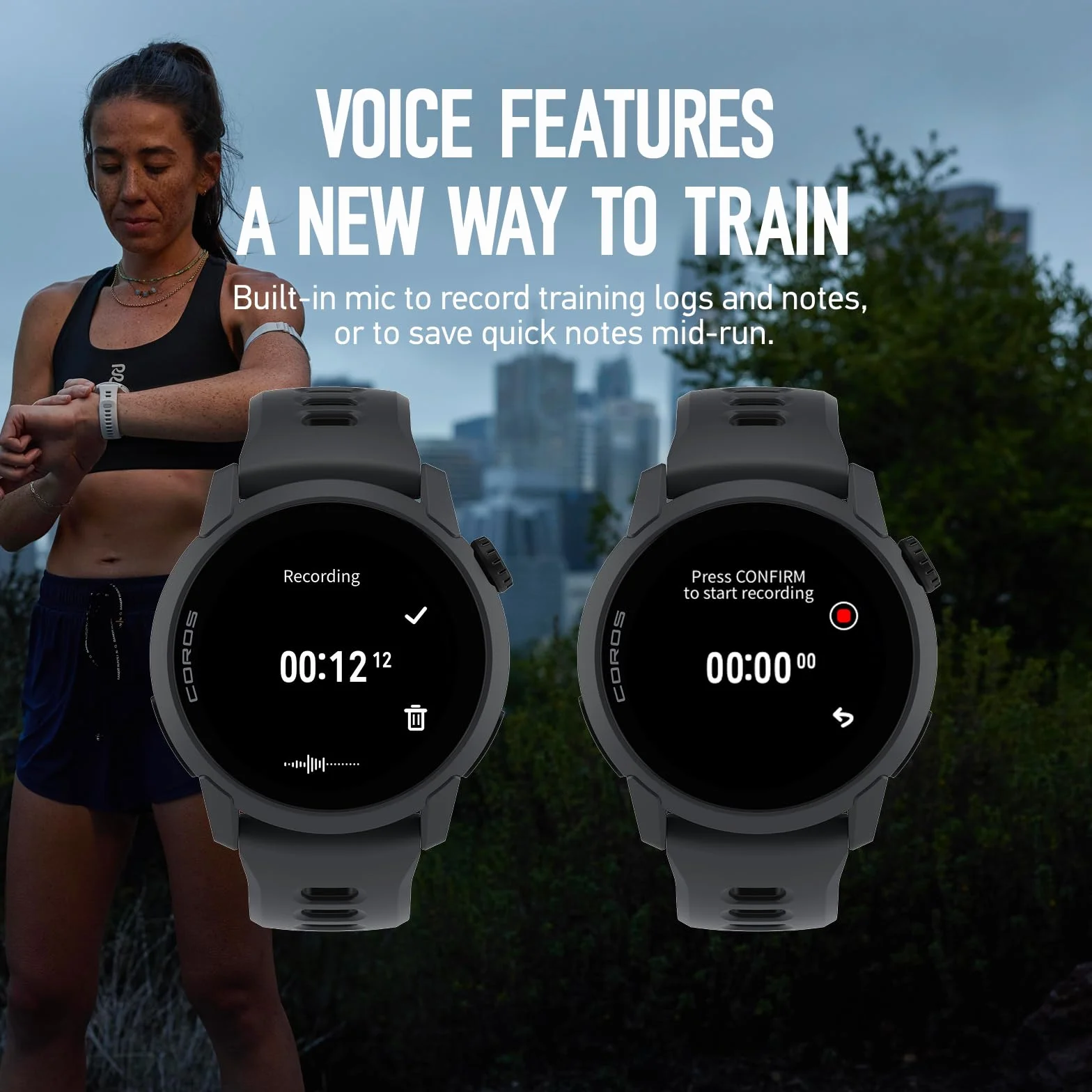 COROS PACE 4 Orologio GPS sportivo ultraleggero, 1,2" Touchscreen AMOLED, 19 giorni di utilizzo quotidiano, controllo vocale, strumenti di allenamento avanzati, GPS, navigazione (Nero Silicone)