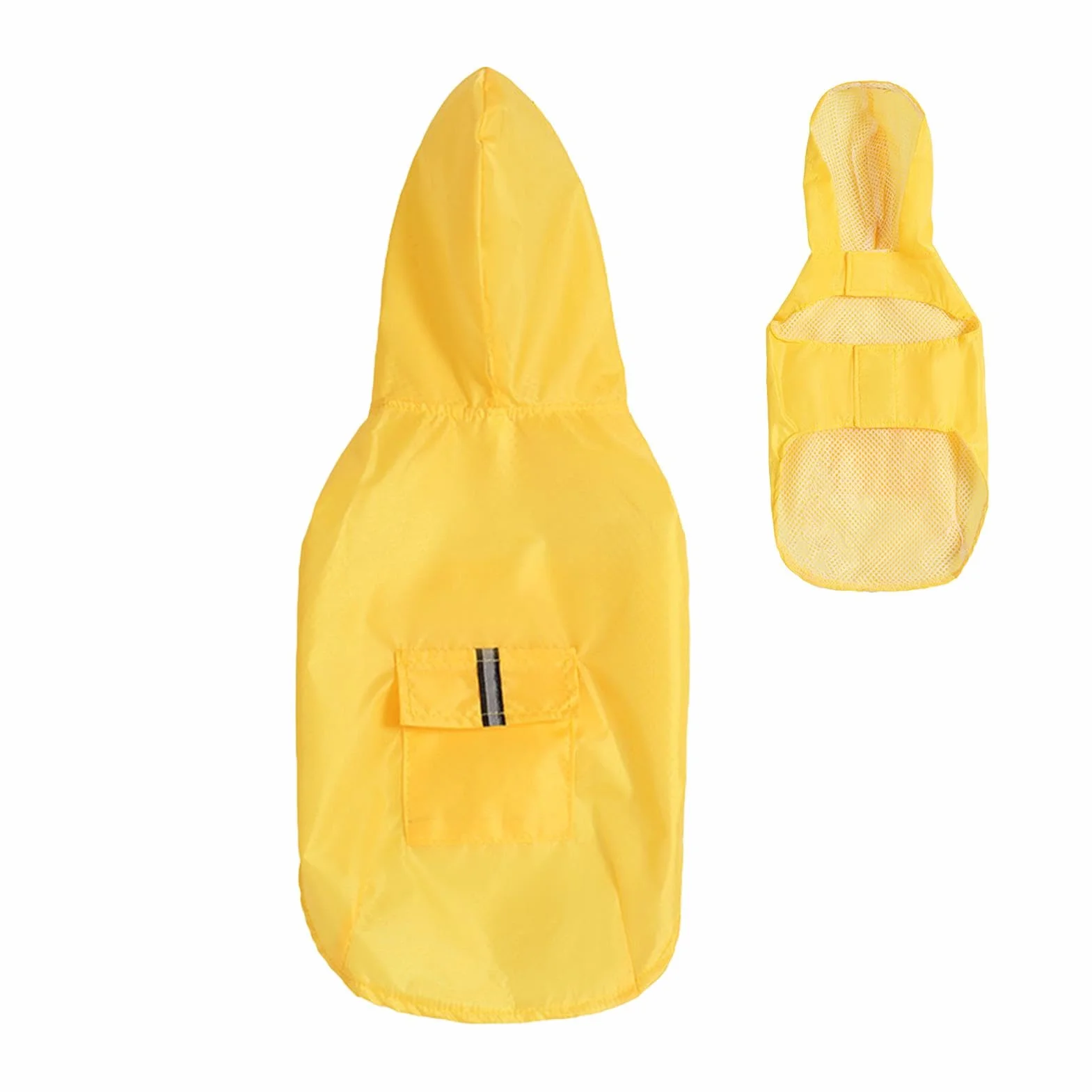 Impermeabile per cani | Poncho riflettente per cani, impermeabile con cappuccio, impermeabile per cani di taglia media e grande