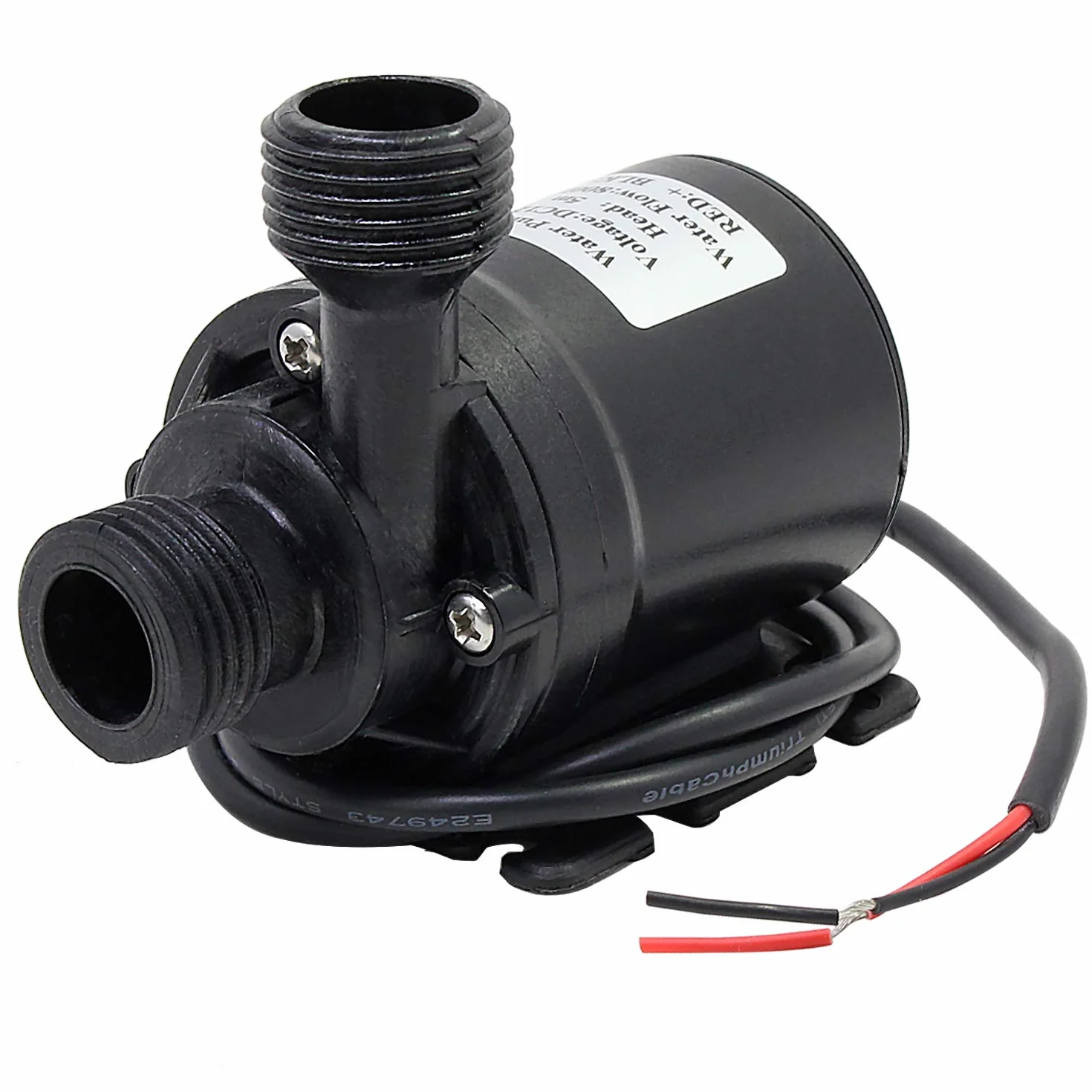 HSEAMALL Pompa ad acqua sommergibile Brushless DC 12V Pompa anfibio 800L / H 5M per stagno Acquario Serbatoio di pesci Solare Fontana Piscina Circolazione dell'acqua