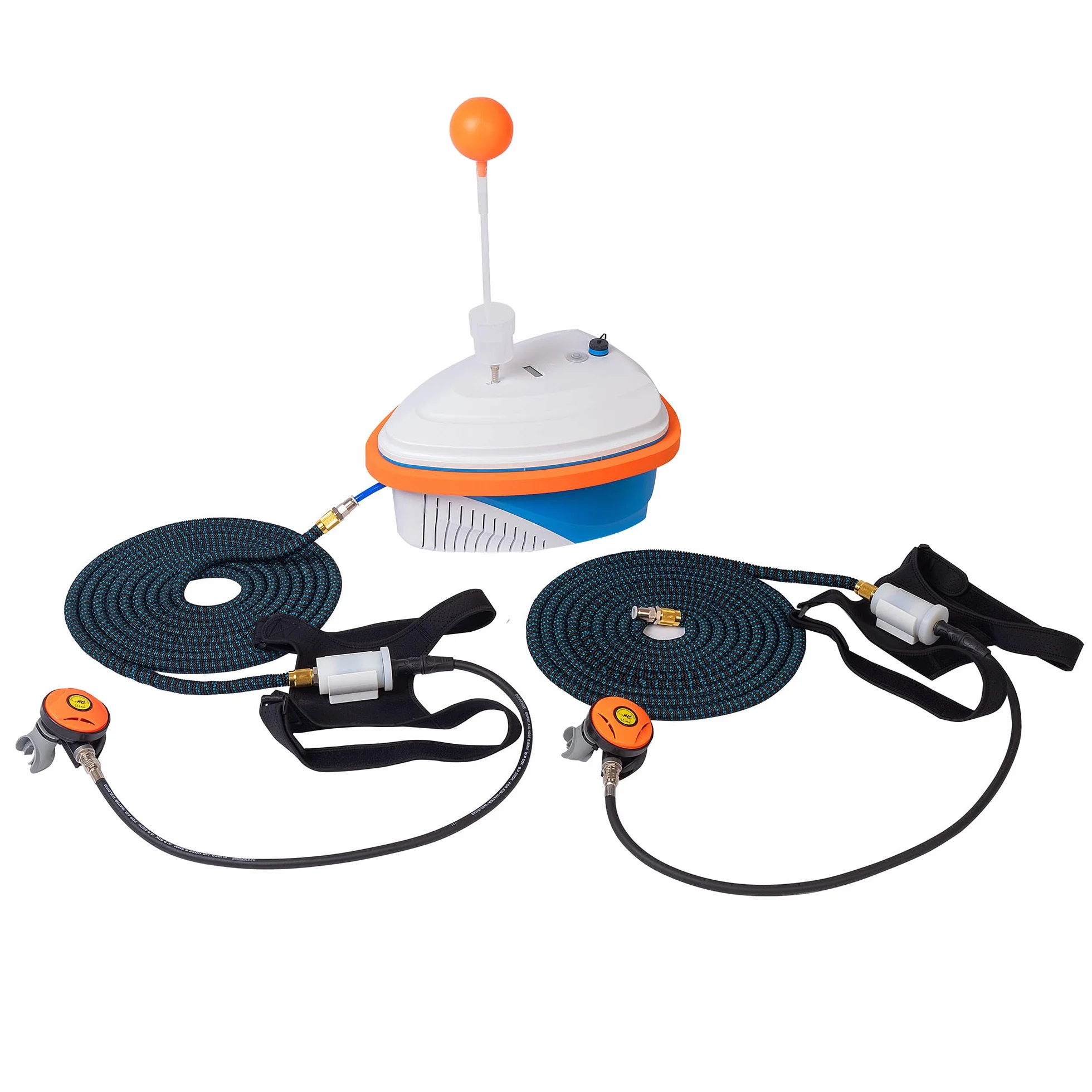 TUDIVING-Sistema di Immersione Professionale Senza bombola Impermeabile, Sistema di Immersione Portatile Ricaricabile con Narghilè e regolatore di respirazione