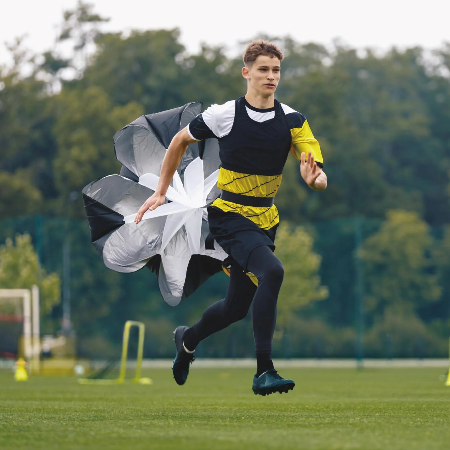 TRIWONDER Paracadute da Allenamento per Corsa, Resistenza per Sprint, Cintura Regolabile
