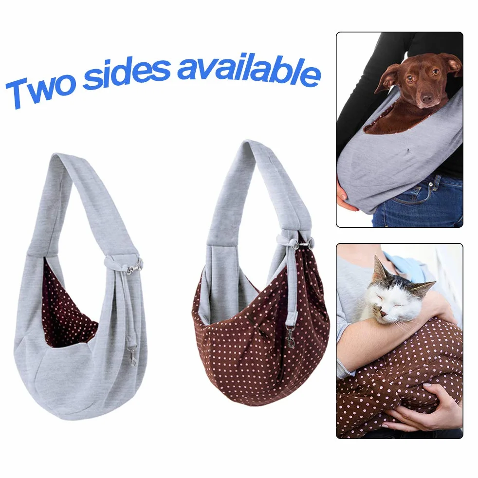 Borsa da Viaggio per Cani Trasportino a Tracolla Reversibile Lavabile Piccola