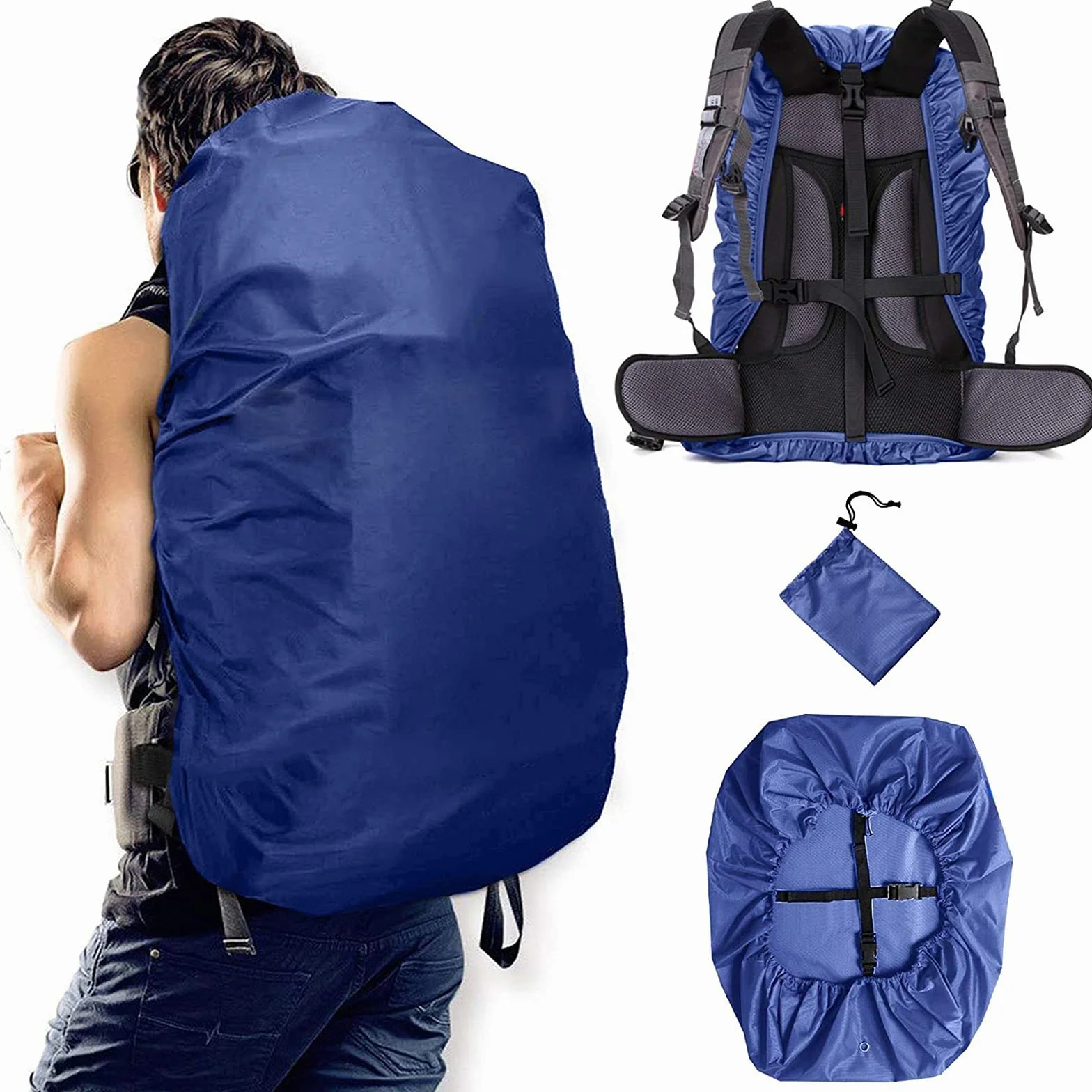 Zaino parapioggia (20-100L) (Blu/Blue, XS)