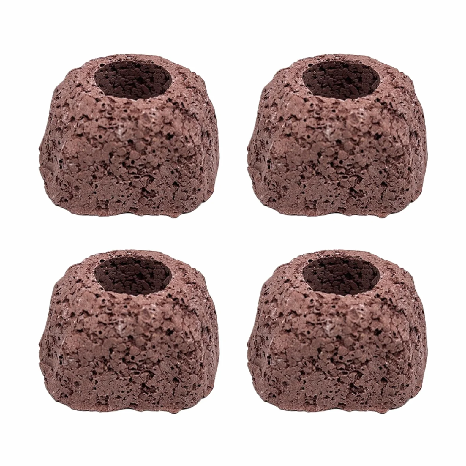 per piante da acquario, 4 pezzi, pietre vulcaniche con design anti-galleggiamento, decorativi con consistenza naturale, forniture per acquario, per eliminare gli odori