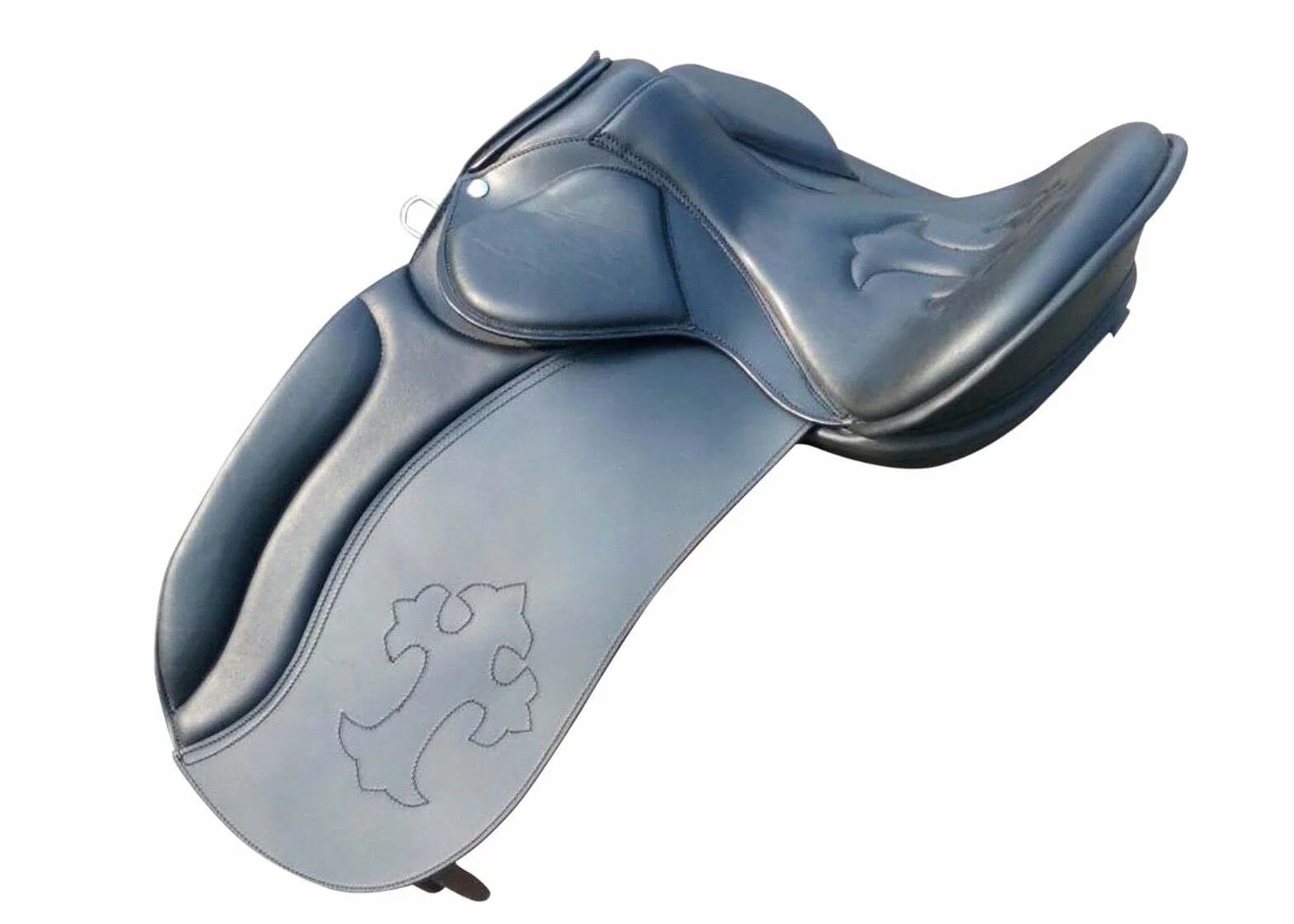 EU Sella inglese in pelle di qualità Dressage Treeless Saddle