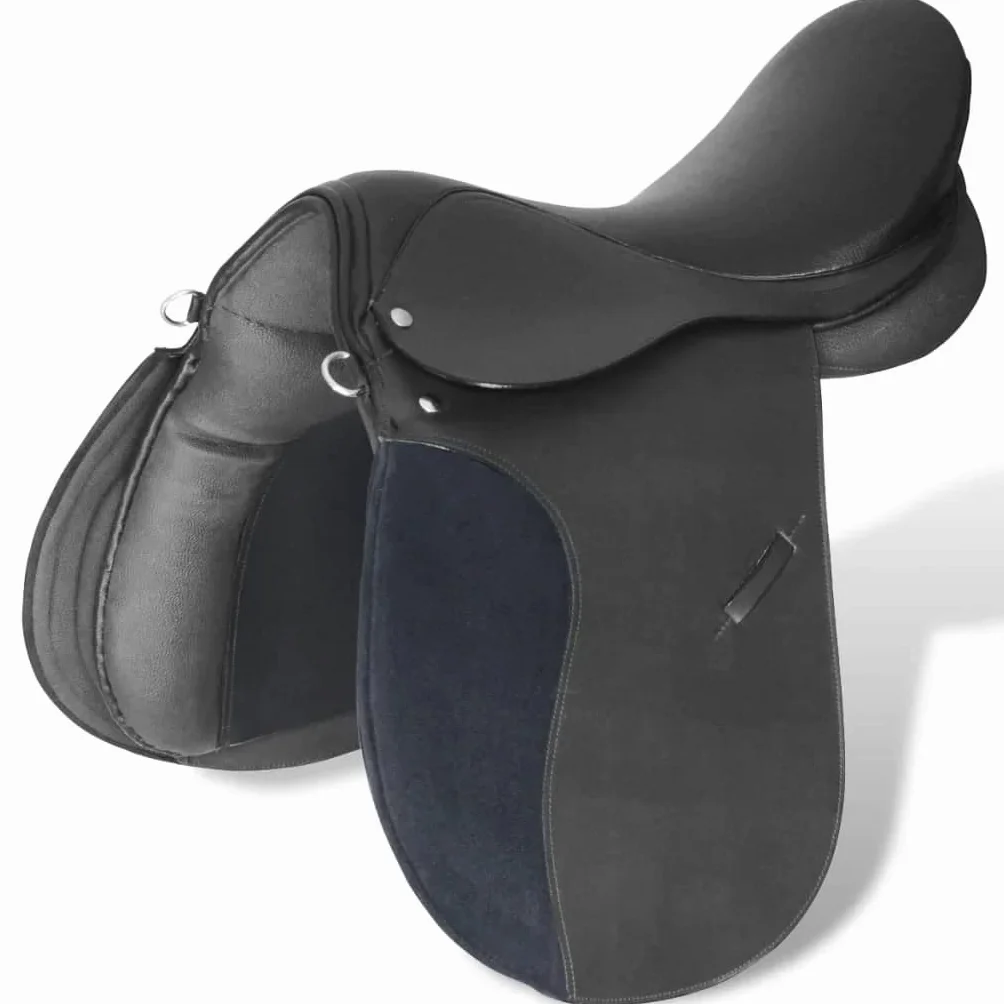 vidaXL Set di sella per equitazione 5-in-1 in vera pelle 47,5 cm/16" Tack Set 2 colori