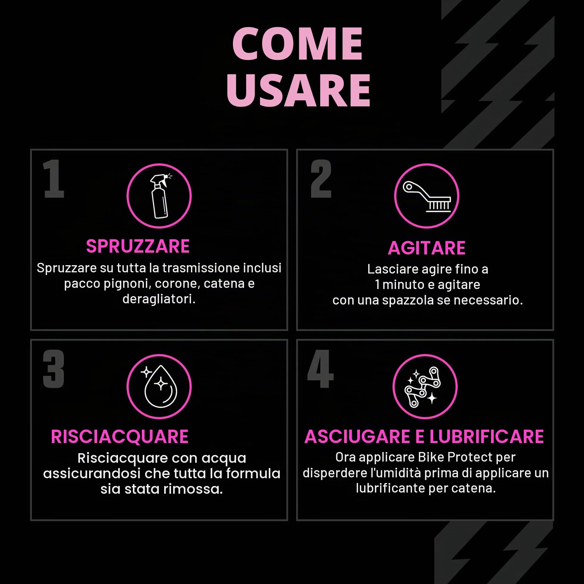 Muc-Off Bio Drivetrain Cleaner, 500 ml - Spray Pulisci Catena Bici e Sgrassatore Catena Bici - Efficace e Biodegradabile - Per la Pulizia Catena Bici di Ogni Tipo