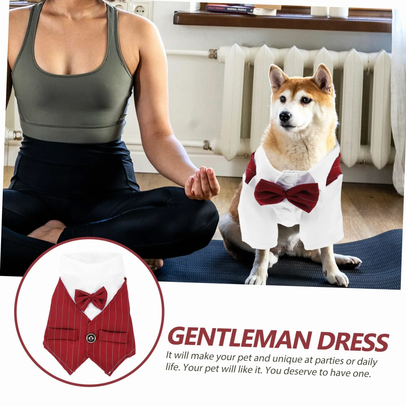 Housoutil 3 Pezzi Costume Per Animali Domestici Cane Festa Di Nozze Abbigliamento Alla Moda Del Gatto Riutilizzabile