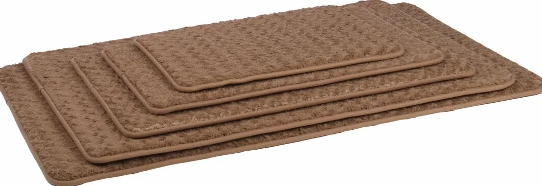 cuccia cane - cuscino ortopedico per cane e gatto in memory foam - cuscino rettangolare Webbi beige - adatto per gabbie e trasportini - 55,5 x 38,5 cm - Flamingo