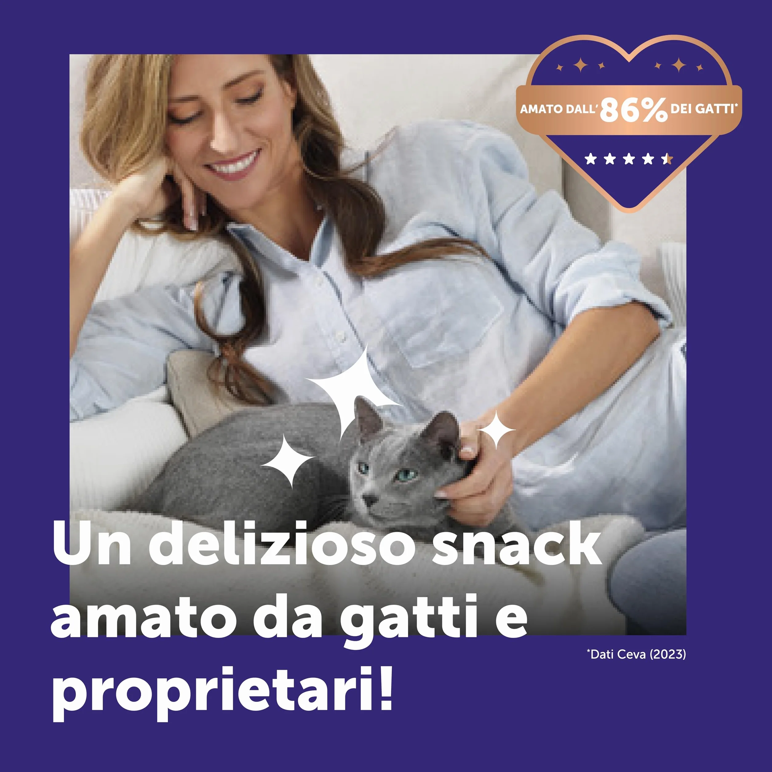 Happy Snack by FELIWAY – Gustosi snack calmanti per gatti, 6 stick – Aiuta il tuo gatto a sentirsi più tranquillo e rafforza il legame tra di voi.