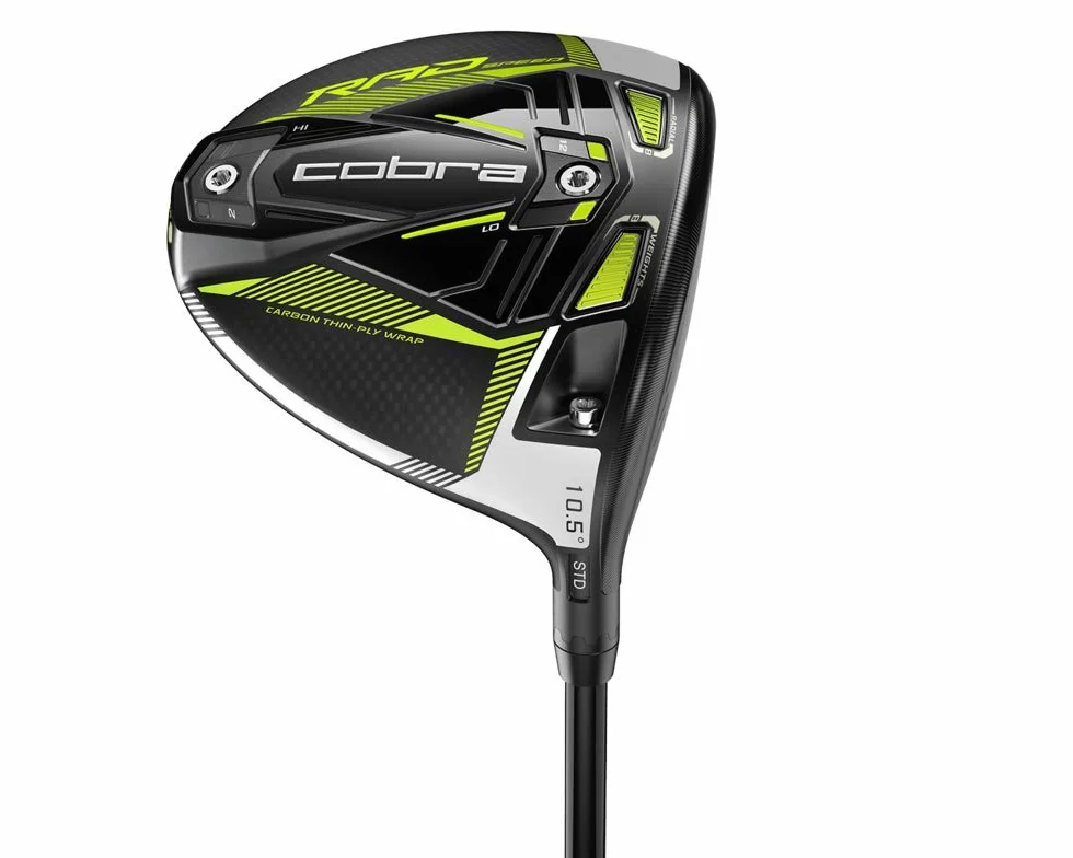 Cobra Golf Radspeed Driver Uomo 2021 Nero Opaco-Giallo Turbo