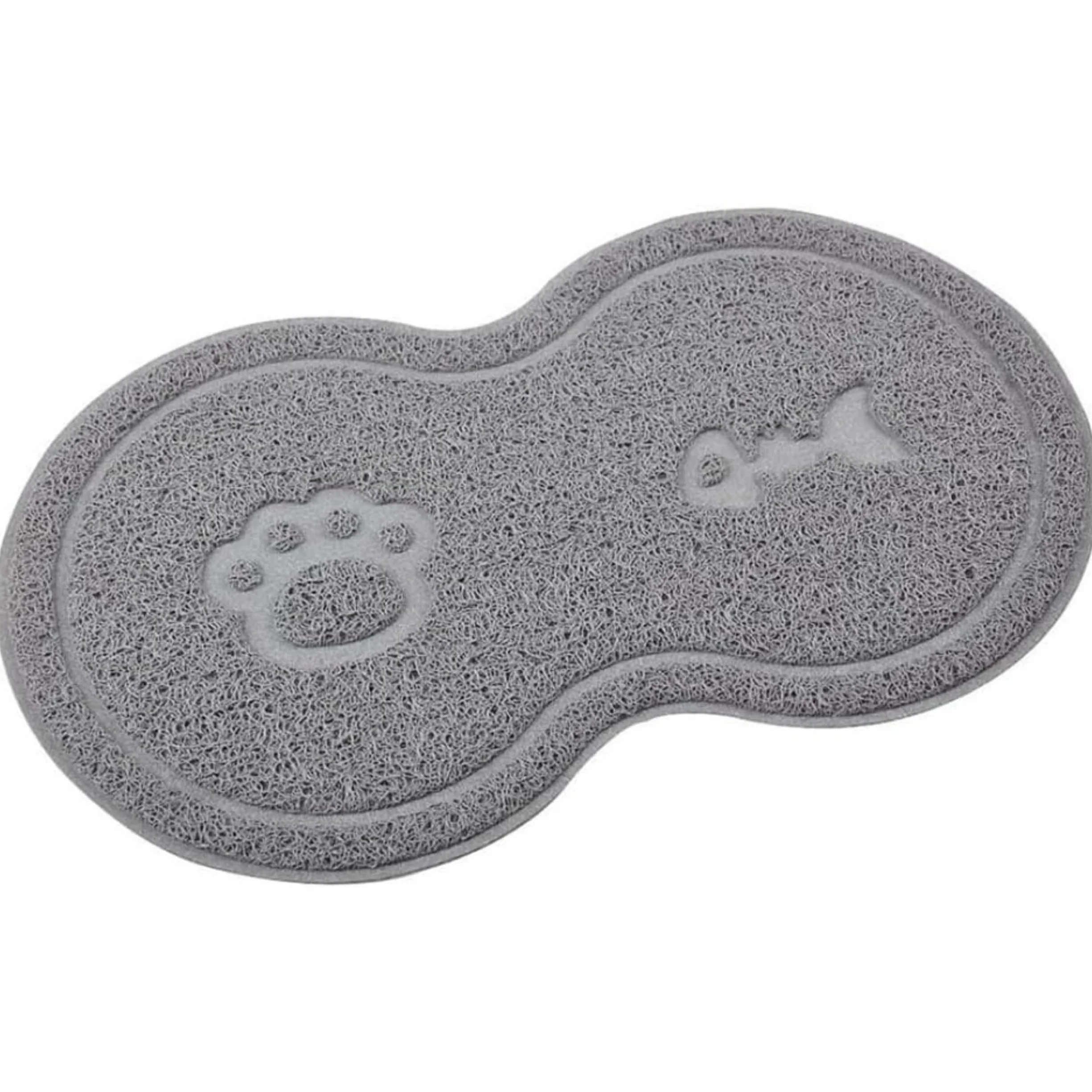 PARENCE.- Tappetino antiscivolo per cani e gatti – Fondo ciotola 46x26 cm – Protezione del pavimento e cibo pulito – Ingombro e design dei pesci