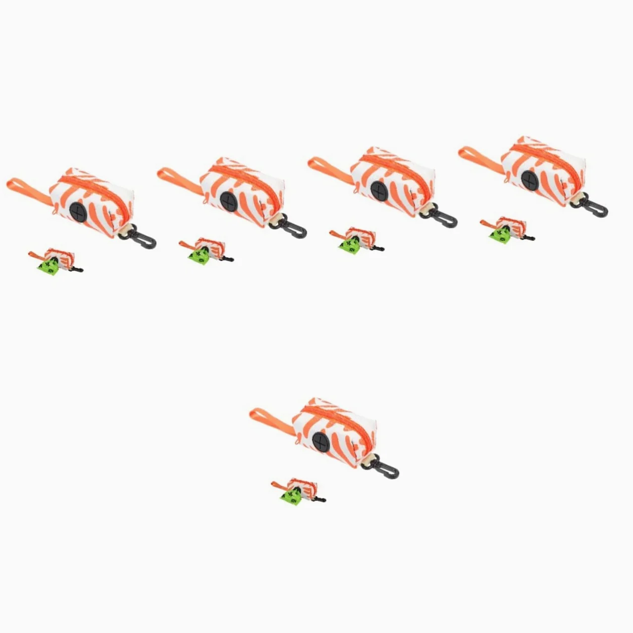 BESPORTBLE 5pezzi Porta Sacchetti per Escrementi Cane Dispenser Compatto Materiale Traspirante Accessorio Portatile per Passeggiate con Cani Facile da Attaccare Guinzaglio o Cintura Colore